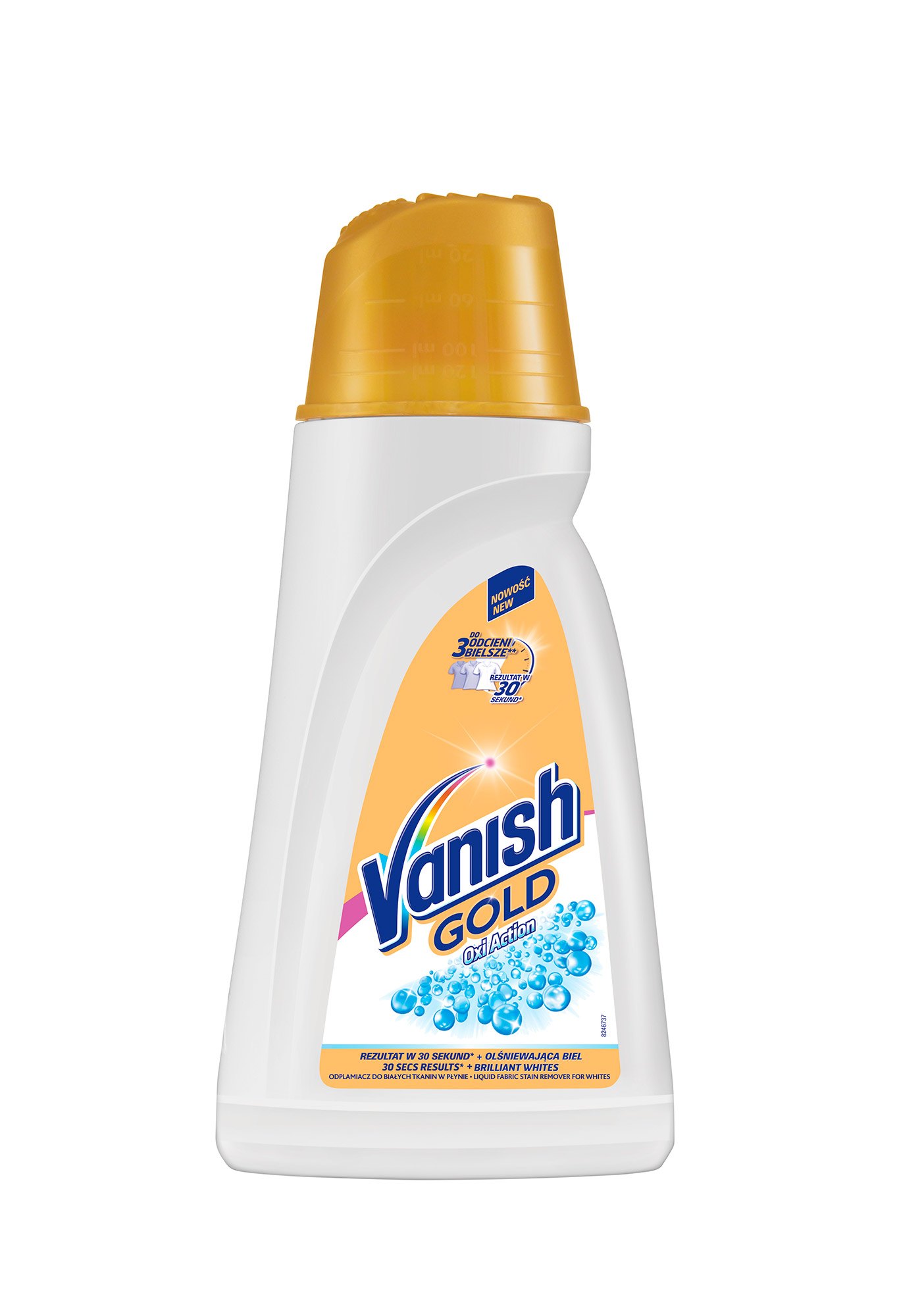 Плямовивідник та відбілювач рідкий для тканин Vanish Oxi Action кришталева білизна, 940мл
Плямовивідник та відбілювач рідкий для тканин Vanish Oxi Action кришталева білизна, 940мл