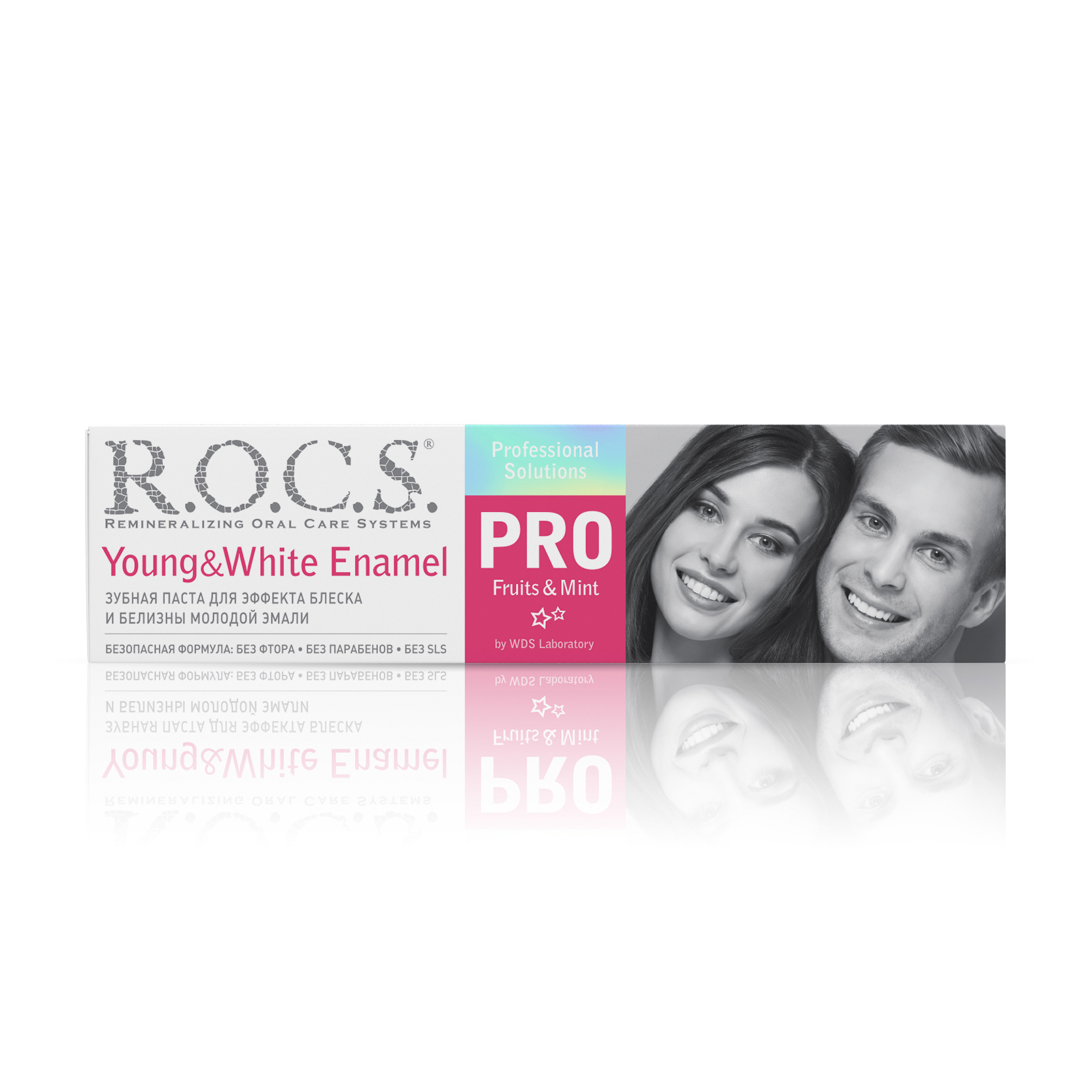 Зубна паста R.O.C.S. PRO Young & White Enamel Fruits & Mint для ефекту блиску та білизни молодої емалі, 135 г
Зубна паста R.O.C.S. PRO Young & White Enamel Fruits & Mint для ефекту блиску та білизни молодої емалі, 135 г