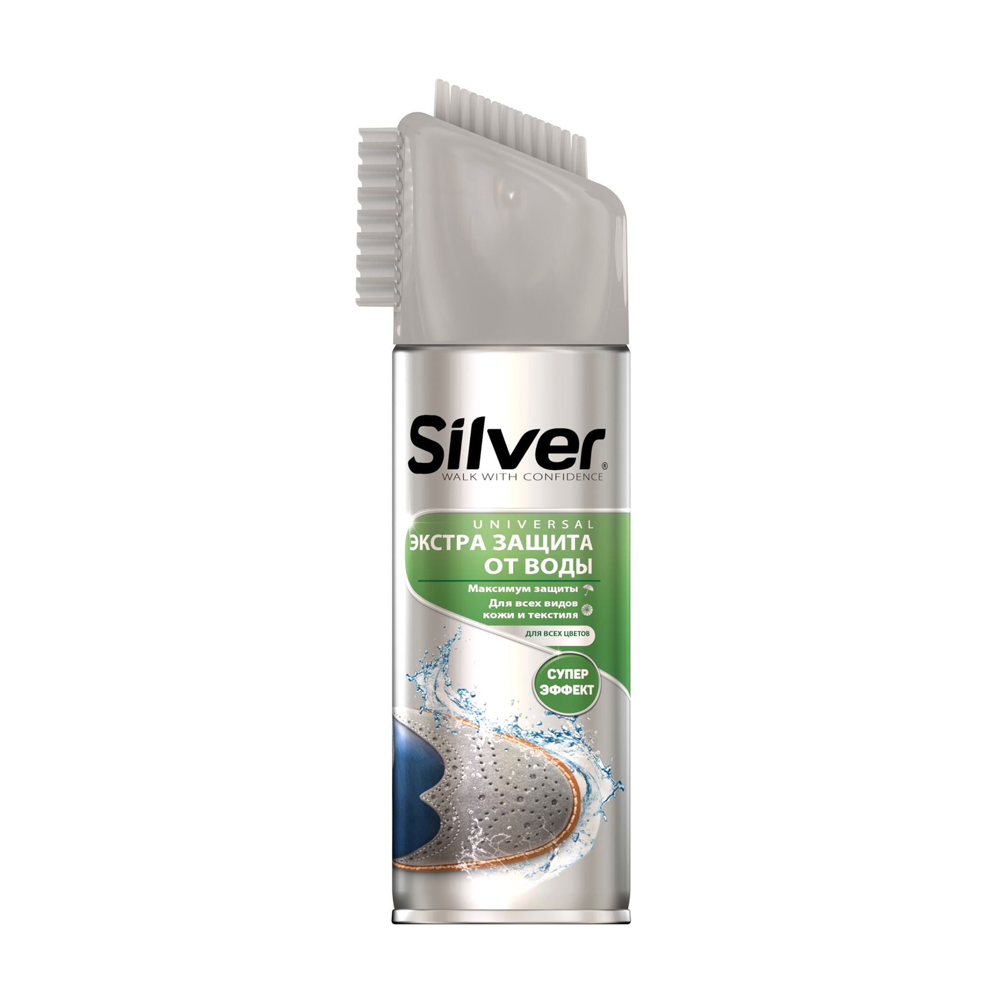 Спрей для взуття Silver Universal Екстра захист від води, для всіх видів шкіри та текстилю, для всіх кольорів, 250 мл
Спрей для взуття Silver Universal Екстра захист від води, для всіх видів шкіри та текстилю, для всіх кольорів, 250 мл
