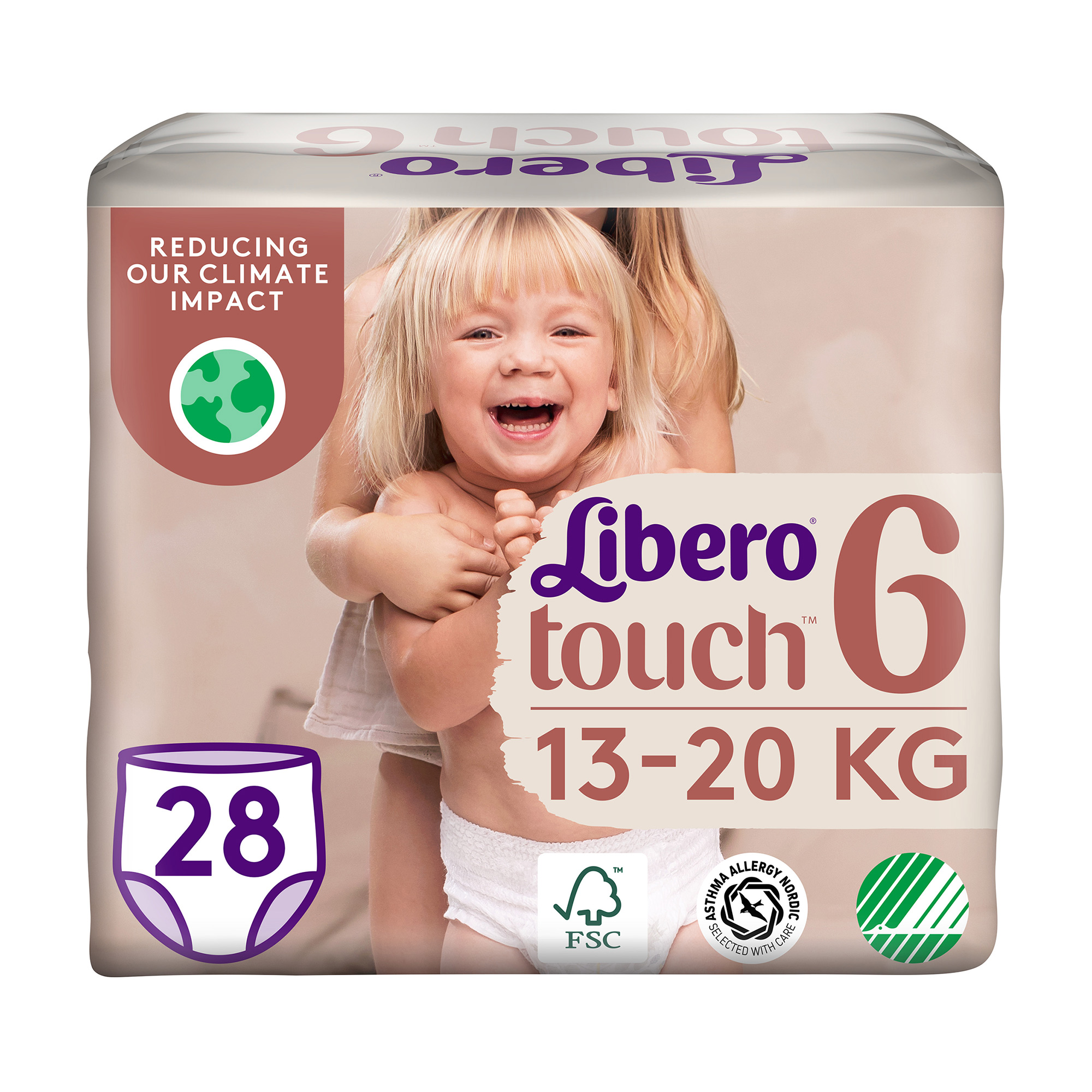 Уцінка! Підгузки-трусики Libero Touch Pants розмір 6 (13-20 кг), 28 шт
Уцінка! Підгузки-трусики Libero Touch Pants розмір 6 (13-20 кг), 28 шт