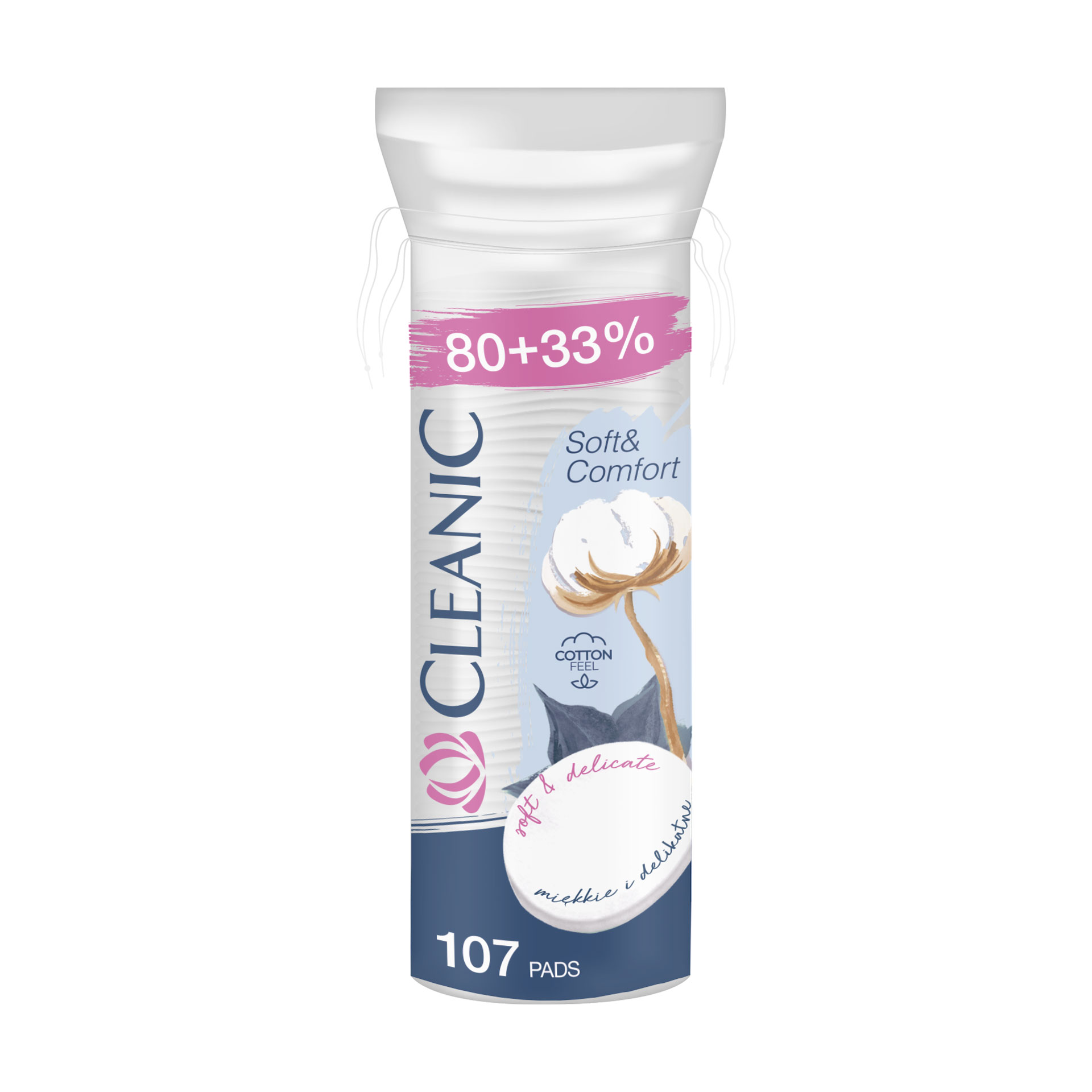 Ватні диски Cleanic Soft & Comfort, 107 шт
Ватні диски Cleanic Soft & Comfort, 107 шт