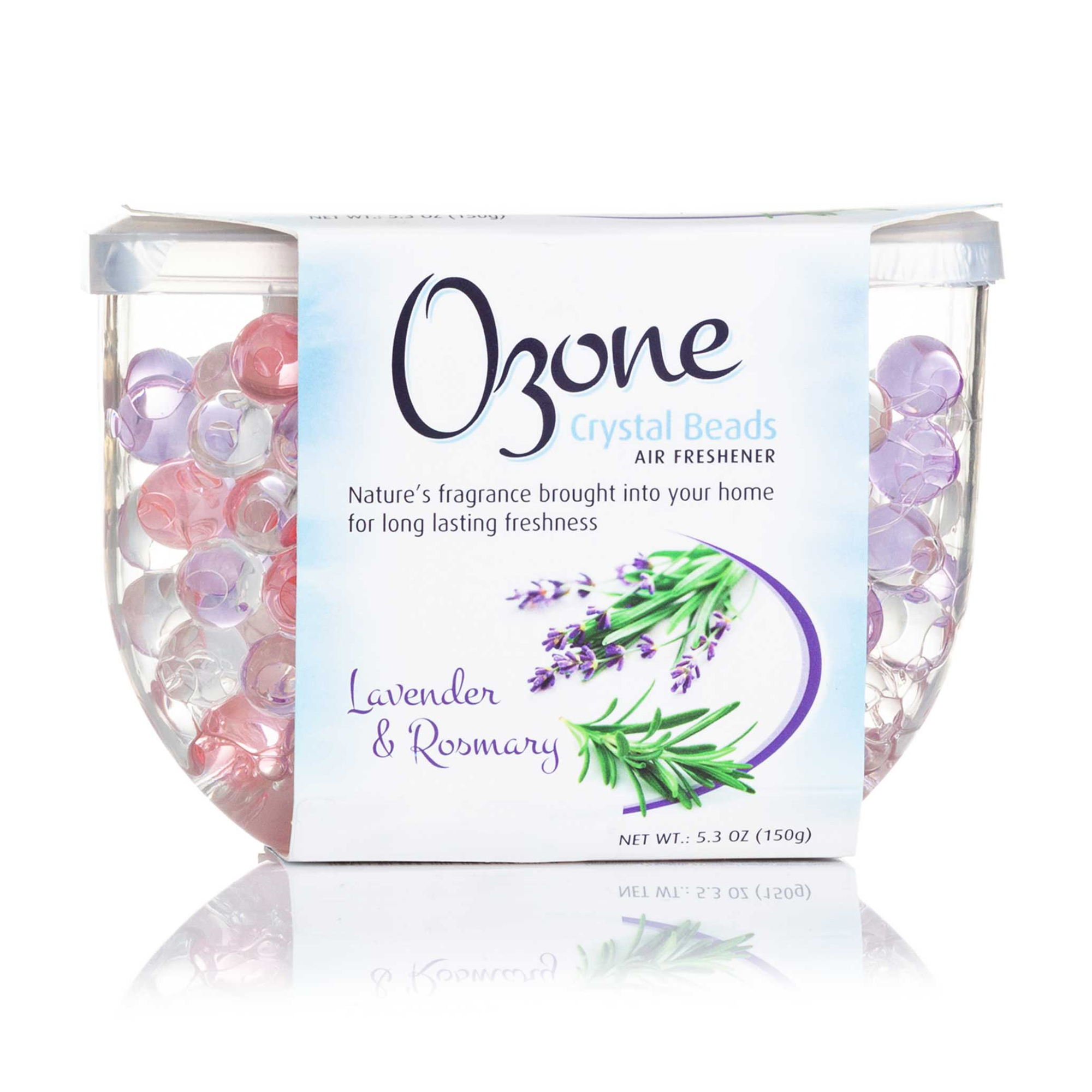 Гелевий освіжувач повітря Ozone Crystal Beads Лаванда та розмарин, 150 г
Гелевий освіжувач повітря Ozone Crystal Beads Лаванда та розмарин, 150 г