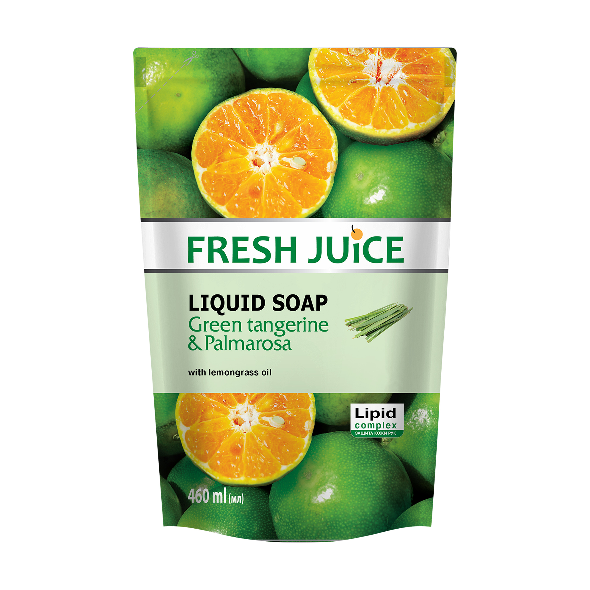 Гель-мило Fresh Juice Green Tangerine & Palmarosa Зелений мандарин та пальмароза, 460 мл (дойпак)
Гель-мило Fresh Juice Green Tangerine & Palmarosa Зелений мандарин та пальмароза, 460 мл (дойпак)