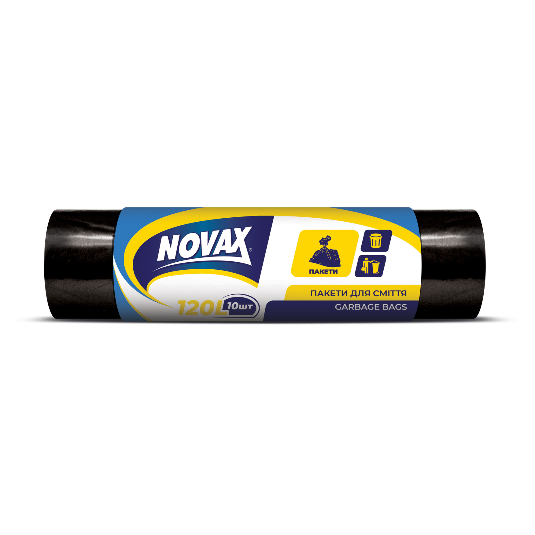 Пакети для сміття NOVAx 120 л, 10 шт
Пакети для сміття NOVAx 120 л, 10 шт