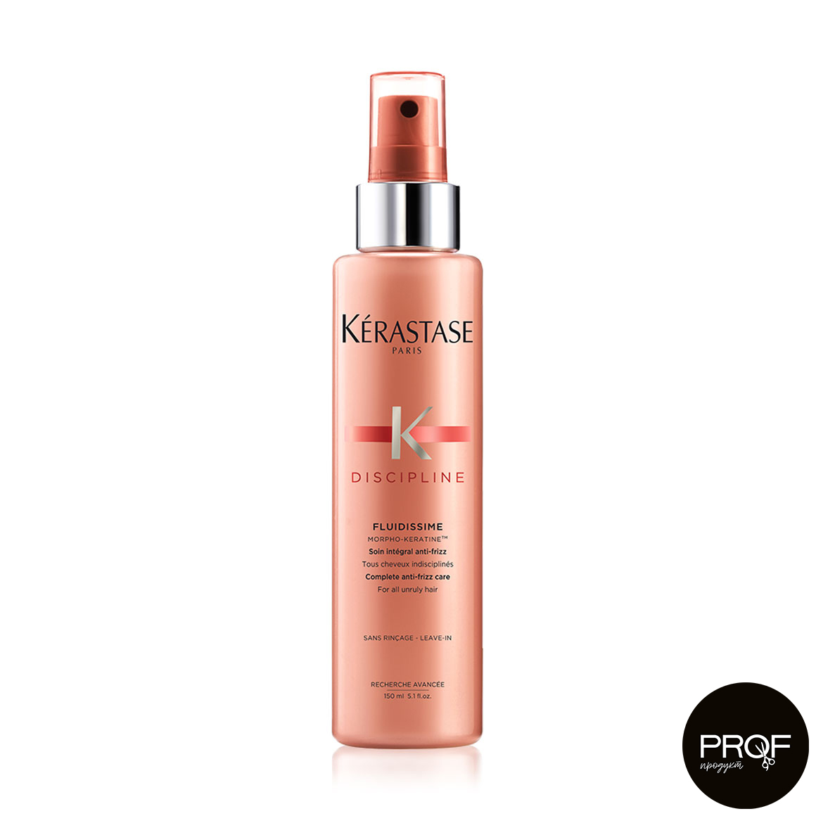 Уцінка! Спрей-догляд з ефектом антифриз Kerastase Discipline Fluidissime Anti-Frizz для всіх видів неслухняного волосся, 150 мл
Уцінка! Спрей-догляд з ефектом антифриз Kerastase Discipline Fluidissime Anti-Frizz для всіх видів неслухняного волосся, 150 мл