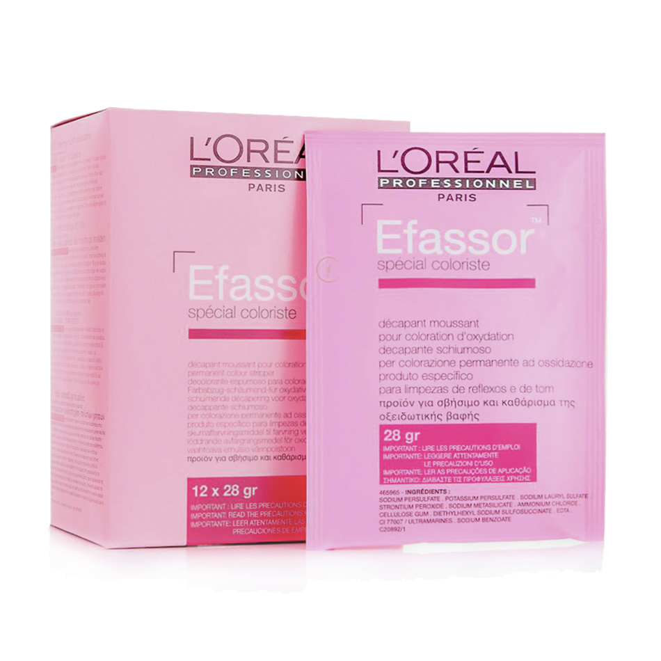 Знебарвлювальна пудра для волосся L'Oreal Professionnel Efassor Special Coloriste для усунення несумісних відтінків перед фарбуванням, 12*28 г
Знебарвлювальна пудра для волосся L'Oreal Professionnel Efassor Special Coloriste для усунення несумісних відтінків перед фарбуванням, 12*28 г