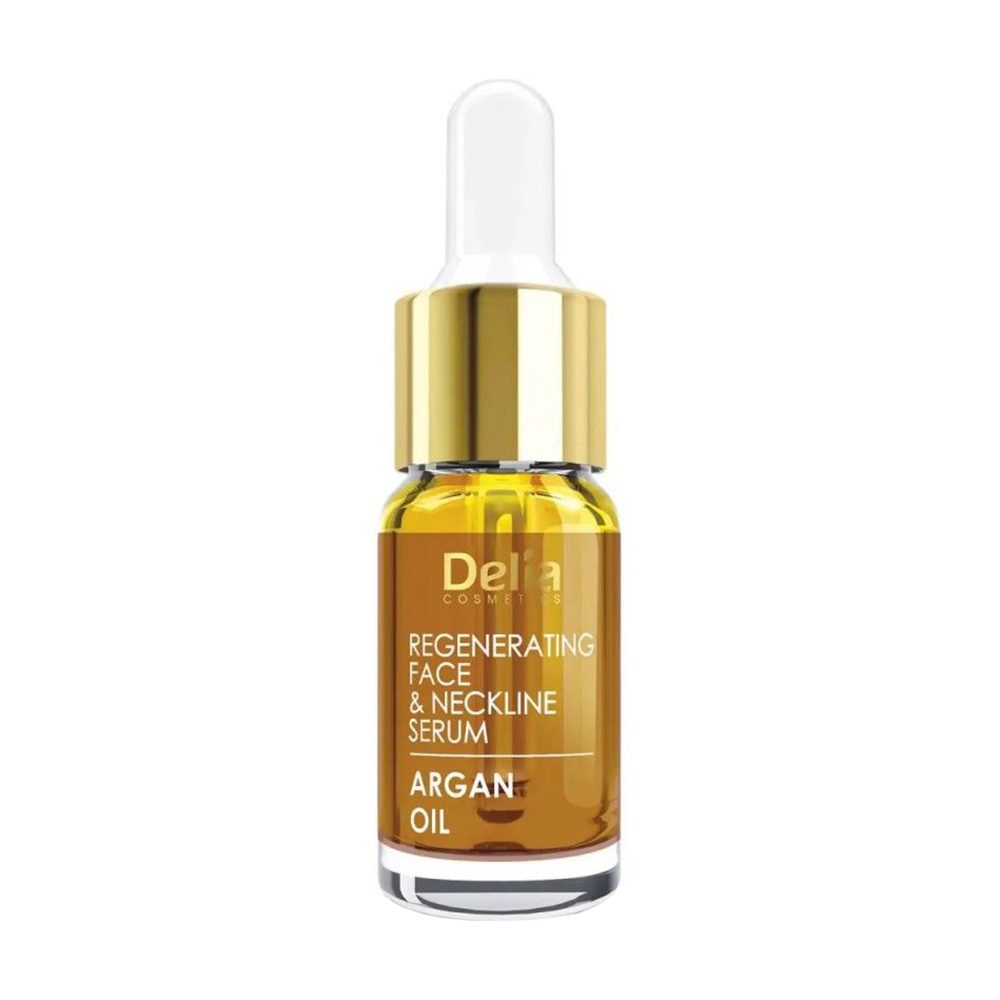 Регенерувальна сироватка для обличчя та шиї Delia Cosmetics Regenerating Face&Neckline Serum проти зморщок, з аргановою олією, 10 мл
Регенерувальна сироватка для обличчя та шиї Delia Cosmetics Regenerating Face&Neckline Serum проти зморщок, з аргановою олією, 10 мл