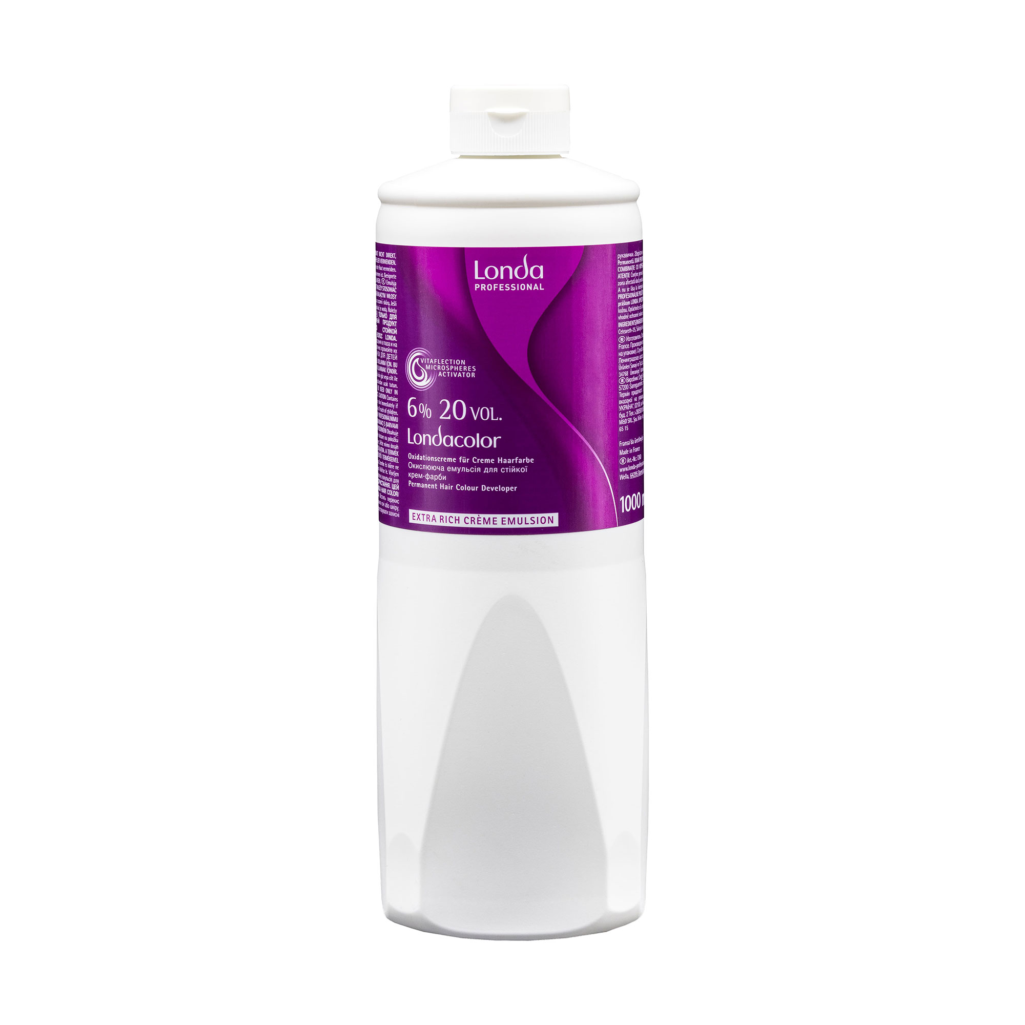 Окислювальна емульсія для стійкої крем-фарби для волосся Londa Professional Londacolor 6% 20 vol, 1 л
Окислювальна емульсія для стійкої крем-фарби для волосся Londa Professional Londacolor 6% 20 vol, 1 л