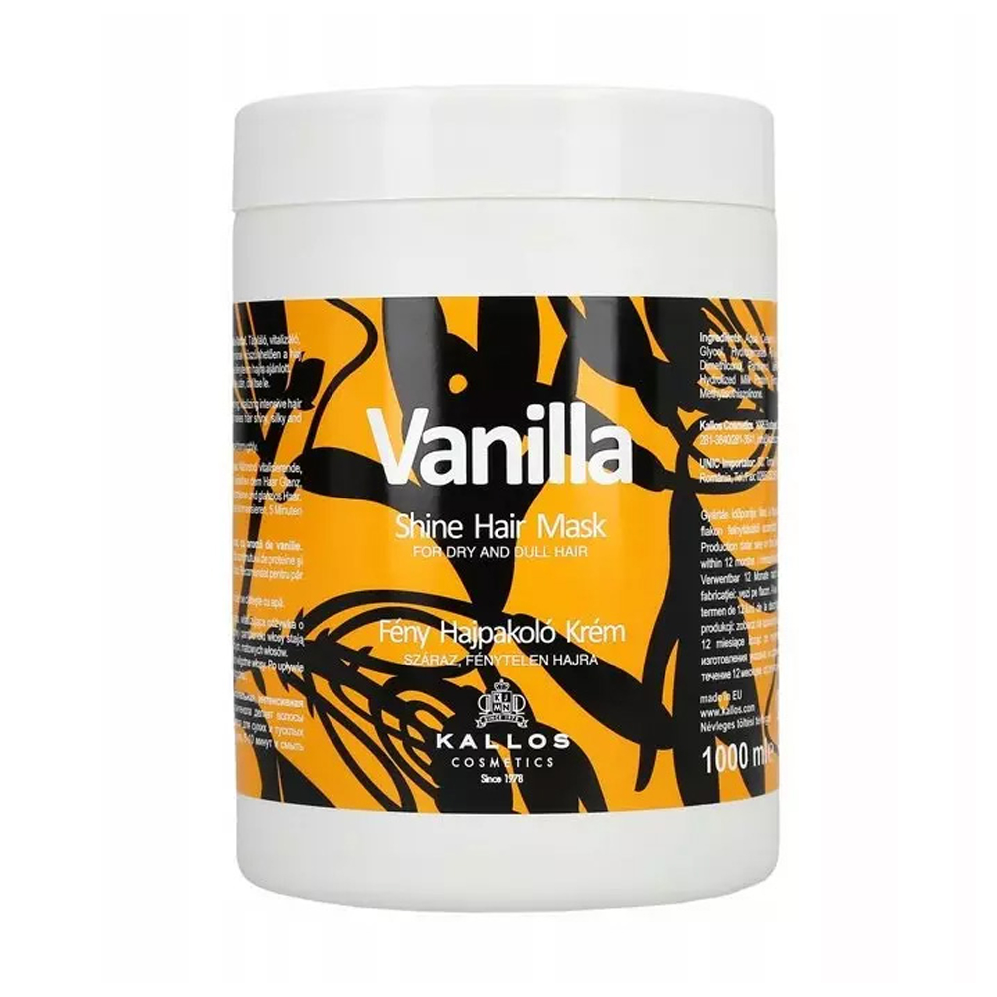 Уцінка! Маска Kallos Cosmetics Vanilla Shine Hair Mask для сухого волосся, 1 л
Уцінка! Маска Kallos Cosmetics Vanilla Shine Hair Mask для сухого волосся, 1 л