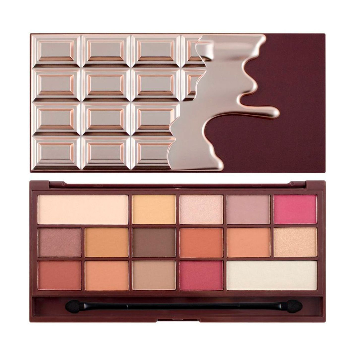 Палітра тіней для повік Makeup Revolution London I Heart Makeup Chocolate Elixir Palette 22 г
Палітра тіней для повік Makeup Revolution London I Heart Makeup Chocolate Elixir Palette 22 г