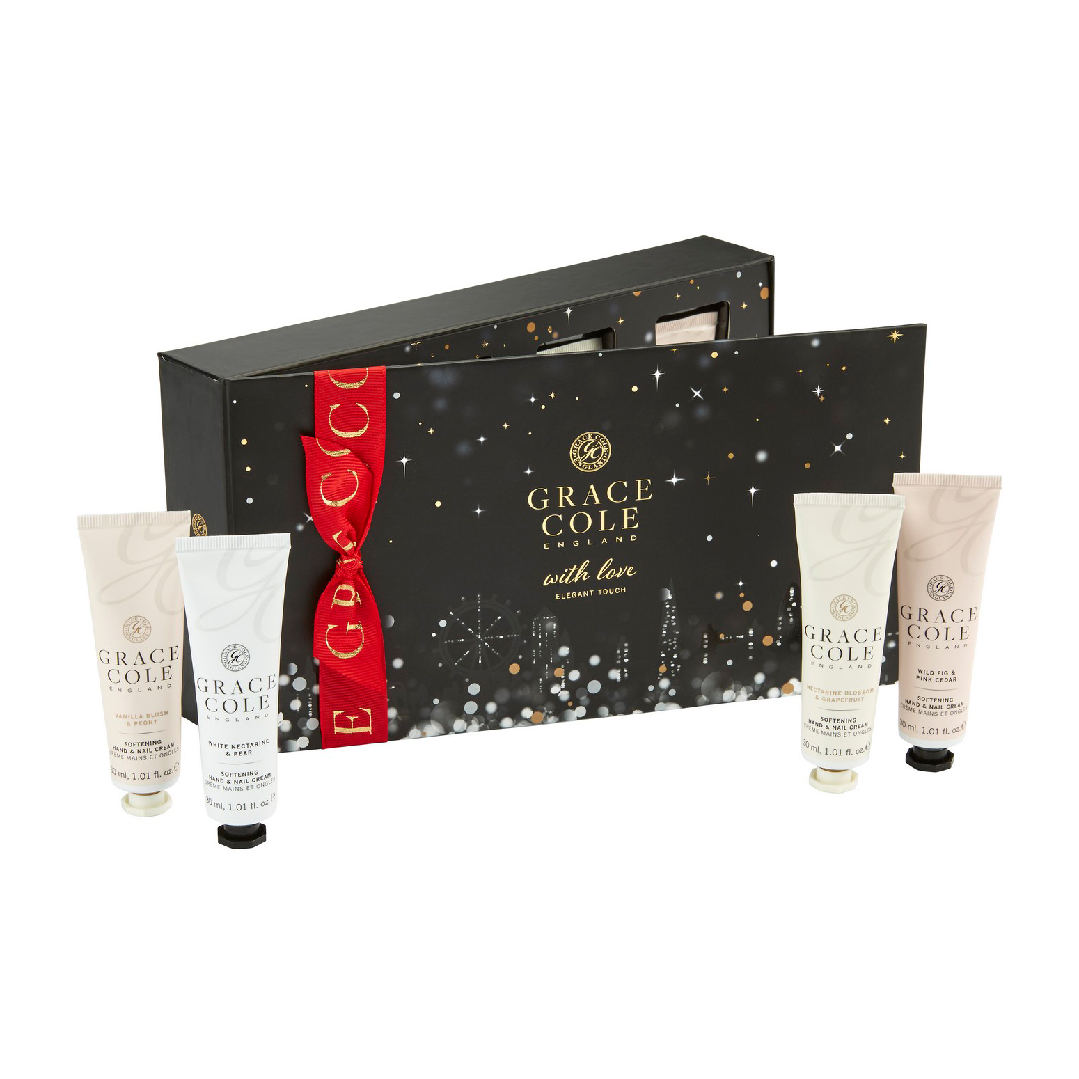 Набір жіночий Grace Cole Elegant Touch (крем для рук Vanilla Blush&Peony, 30 мл+крем для рук White Nectarine&Pear, 30 мл+крем для рук Nectarine Blossom&Grapef
Набір жіночий Grace Cole Elegant Touch (крем для рук Vanilla Blush&Peony, 30 мл+крем для рук White Nectarine&Pear, 30 мл+крем для рук Nectarine Blossom&Grapef
