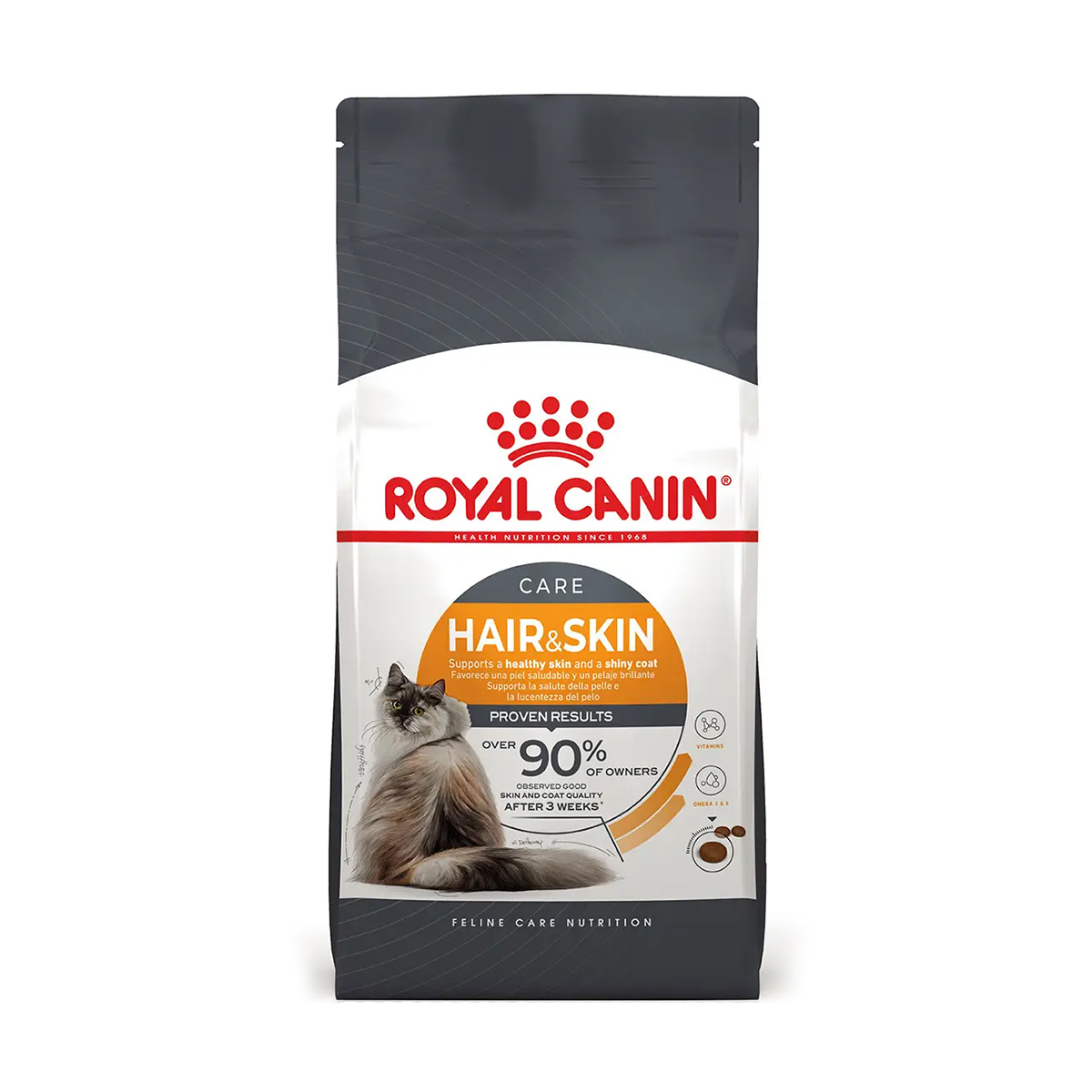 Сухий корм для котів Royal Canin Hair & Skin Care для підтримки здоров'я шкіри та блиску шерсті, 400 г
Сухий корм для котів Royal Canin Hair & Skin Care для підтримки здоров'я шкіри та блиску шерсті, 400 г