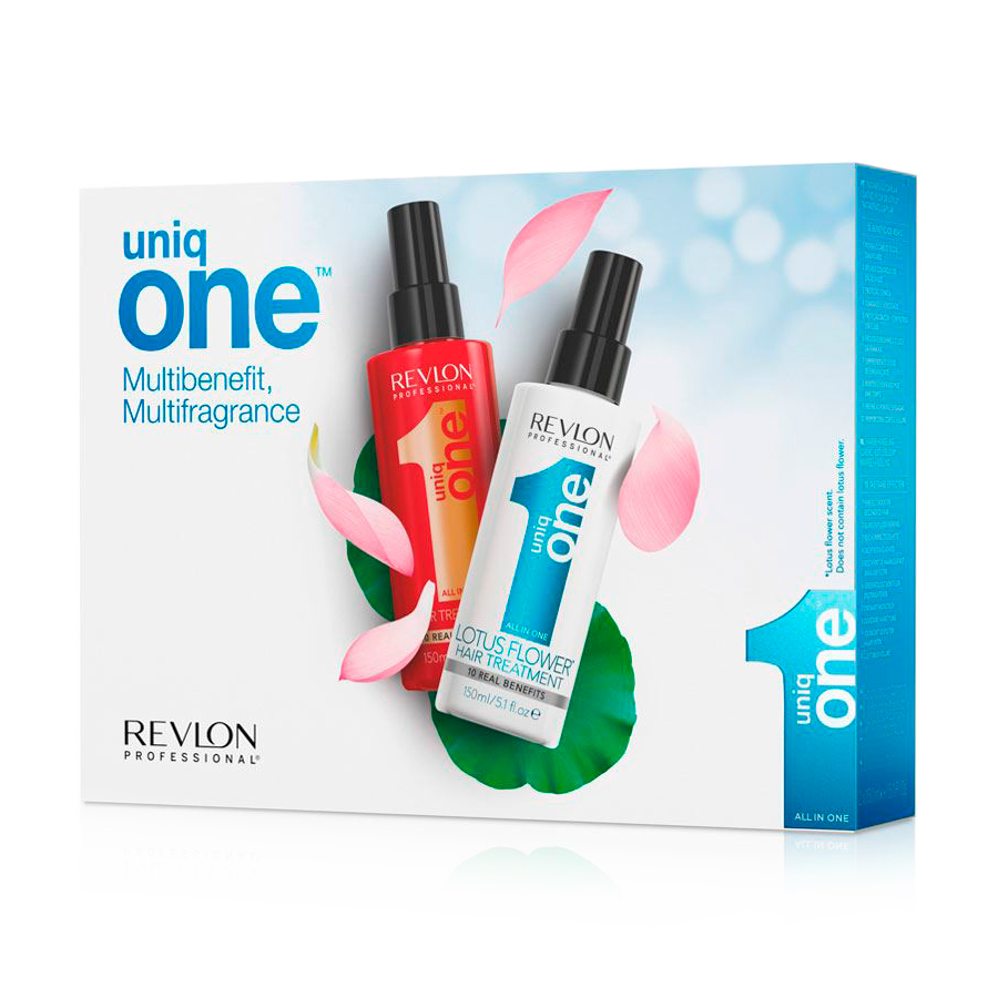 Набір Revlon Professional Uniq One спрей-догляд + спрей-догляд з ароматом лотоса 150 + 150
Набір Revlon Professional Uniq One спрей-догляд + спрей-догляд з ароматом лотоса 150 + 150