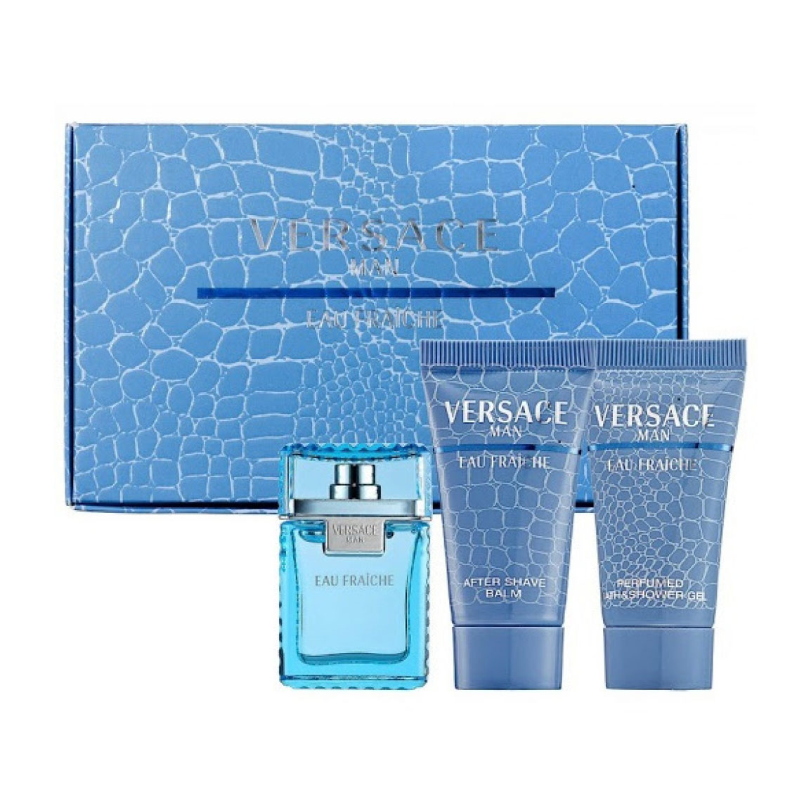 Парфумований набір чоловічий Versace Man Eau Fraiche (туалетна вода, 5 мл + бальзам після гоління, 25 мл + гель для душу, 25 мл)
Парфумований набір чоловічий Versace Man Eau Fraiche (туалетна вода, 5 мл + бальзам після гоління, 25 мл + гель для душу, 25 мл)
