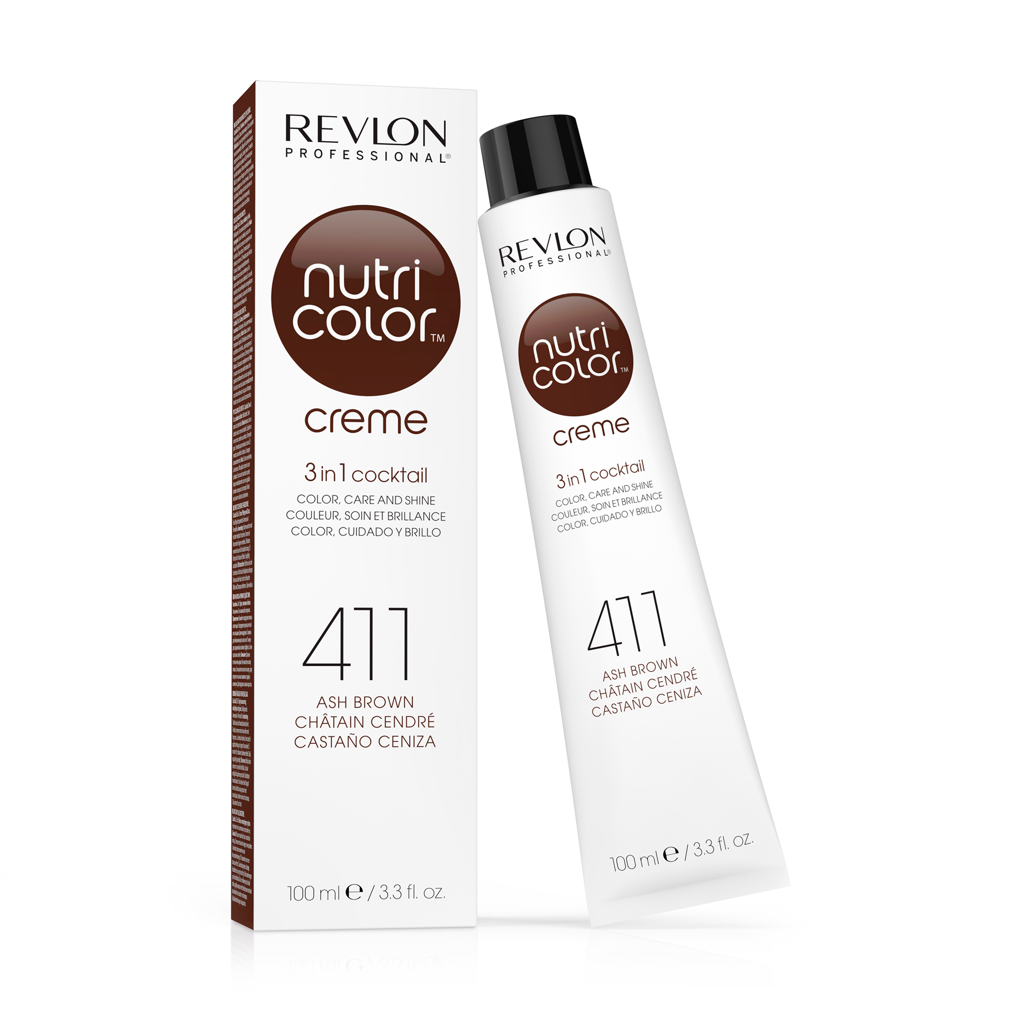 Тонуючий бальзам для прямого фарбування Revlon Professional Nutri Color Creme 411 Brown, 100 мл
Тонуючий бальзам для прямого фарбування Revlon Professional Nutri Color Creme 411 Brown, 100 мл