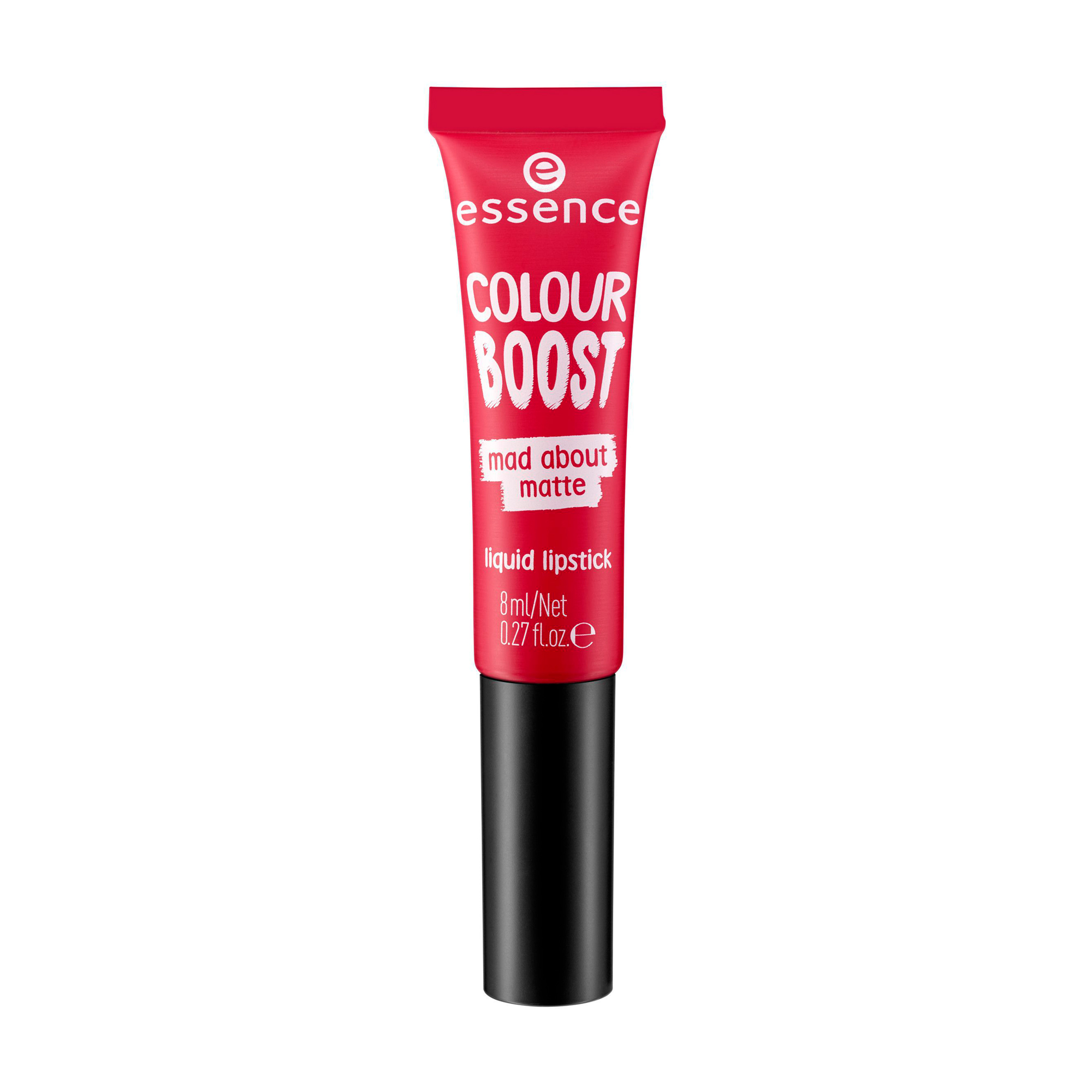 Рідка матова помада для губ Essence Colour Boost Mad About Matte 07 Seeing red, 8 мл 
Рідка матова помада для губ Essence Colour Boost Mad About Matte 07 Seeing red, 8 мл
