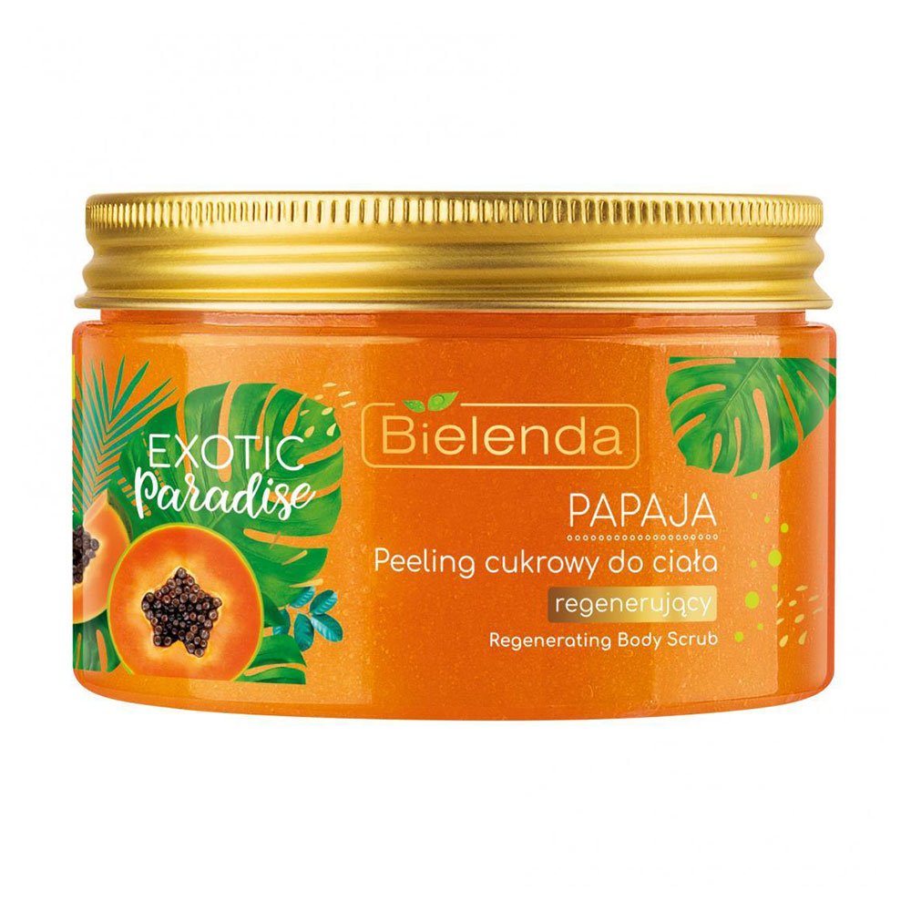 Уцінка! Відновлювальний цукровий скраб для тіла Bielenda Exotic Paradise Regenerating Body Scrub Papaja Папайя, 350 г
Уцінка! Відновлювальний цукровий скраб для тіла Bielenda Exotic Paradise Regenerating Body Scrub Papaja Папайя, 350 г
