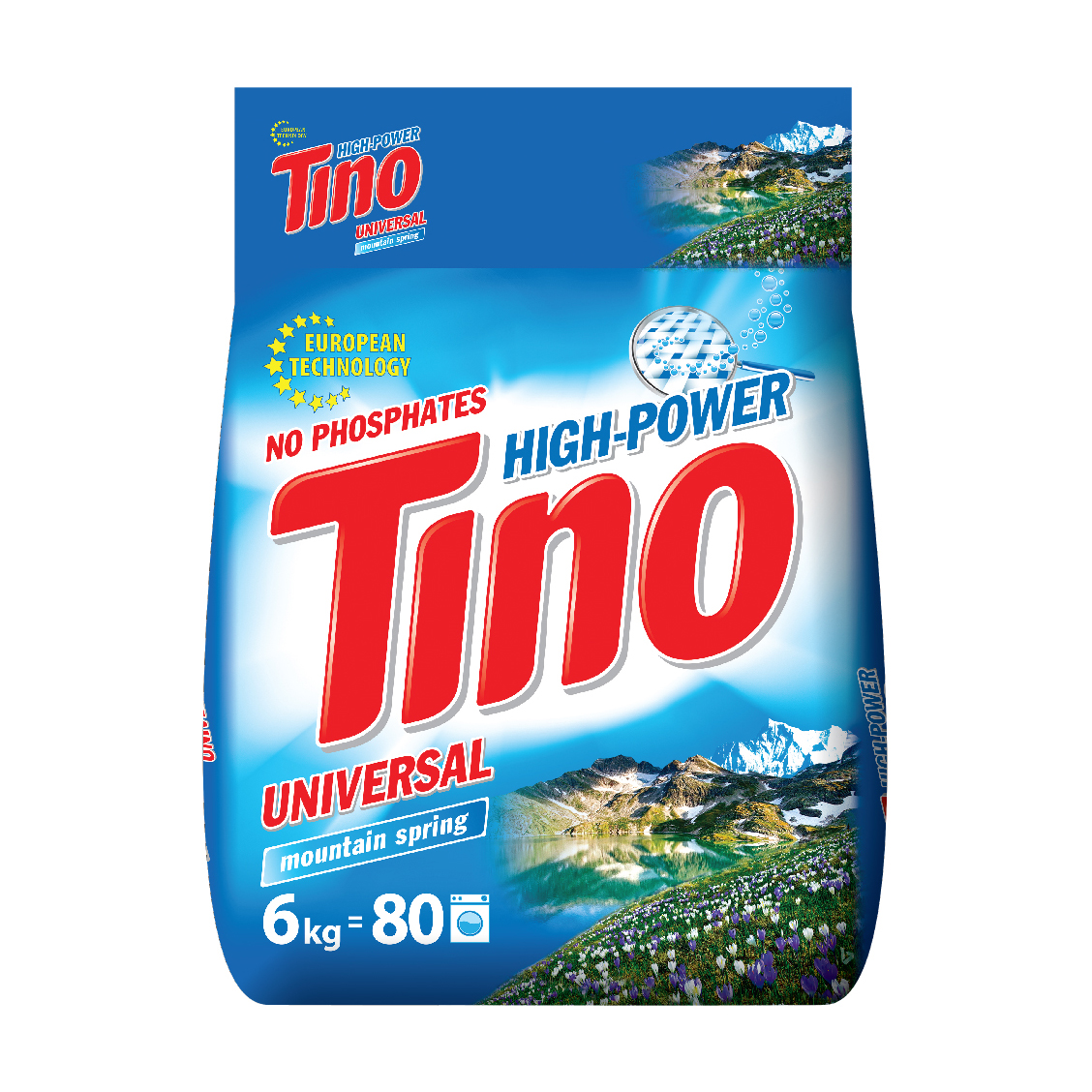 Уцінка! Пральний порошок Tino High-Power Mountain Spring універсальний, 80 циклів прання, 6 кг
Уцінка! Пральний порошок Tino High-Power Mountain Spring універсальний, 80 циклів прання, 6 кг