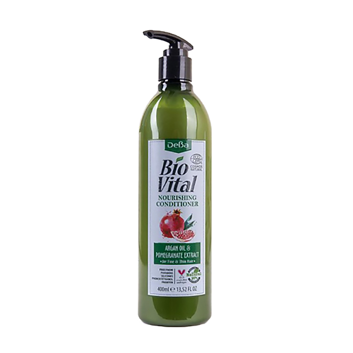 Живильний кондиціонер DeBa Bio Vital Nourishing Conditioner з аргановою олією та екстрактом гранату, для тонкого волосся, 400 мл
Живильний кондиціонер DeBa Bio Vital Nourishing Conditioner з аргановою олією та екстрактом гранату, для тонкого волосся, 400 мл