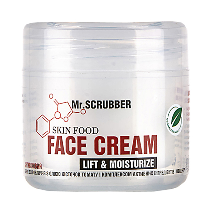 Уцінка! Антивіковий крем для обличчя Mr.Scrubber Skin Food Lift & Moisturize з олією кісточок помідорів, 50 г
Уцінка! Антивіковий крем для обличчя Mr.Scrubber Skin Food Lift & Moisturize з олією кісточок помідорів, 50 г