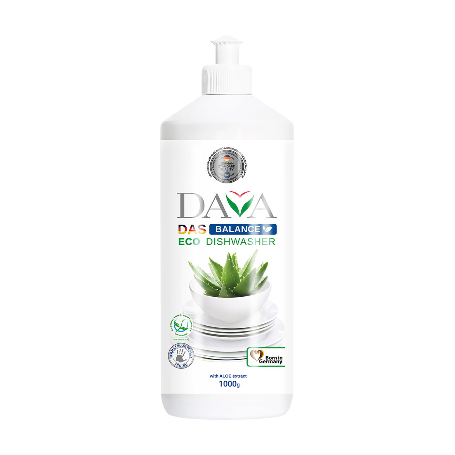 Екологічний засіб для миття посуду Dava Balance Eco Dishwasher з екстрактом алое, 1 кг
Екологічний засіб для миття посуду Dava Balance Eco Dishwasher з екстрактом алое, 1 кг
