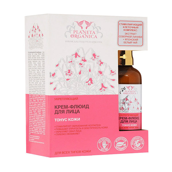 Крем-флюїд для обличчя Planeta Organica Face Cream-Fluid Тонус шкіри зміцнювальний для всіх типів шкіри, 50 мл
Крем-флюїд для обличчя Planeta Organica Face Cream-Fluid Тонус шкіри зміцнювальний для всіх типів шкіри, 50 мл