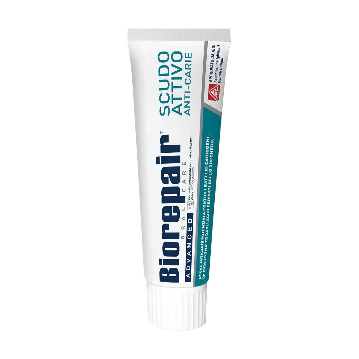 Зубна паста BioRepair Oral Care Advanced Scudo Attivo Smalto Anti Carie Досконалий захист, 75 мл
Зубна паста BioRepair Oral Care Advanced Scudo Attivo Smalto Anti Carie Досконалий захист, 75 мл