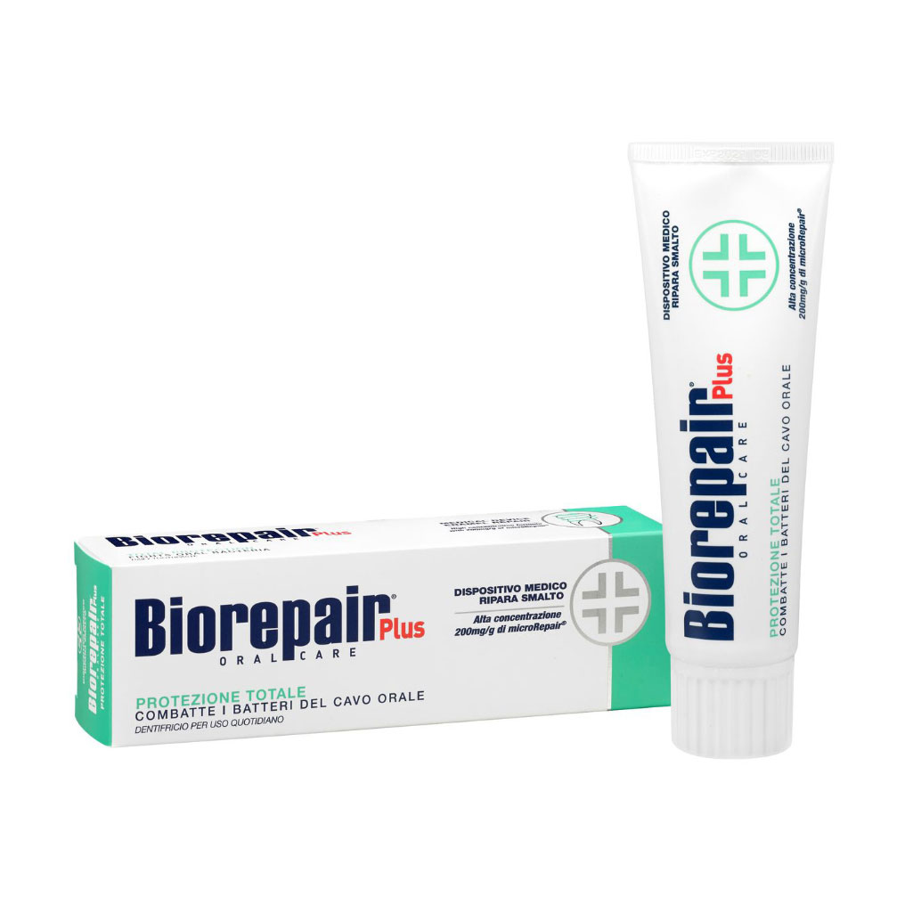 Зубна паста Biorepair Plus Oral Care Total Protection Професійний захист та відновлення, 75 мл
Зубна паста Biorepair Plus Oral Care Total Protection Професійний захист та відновлення, 75 мл