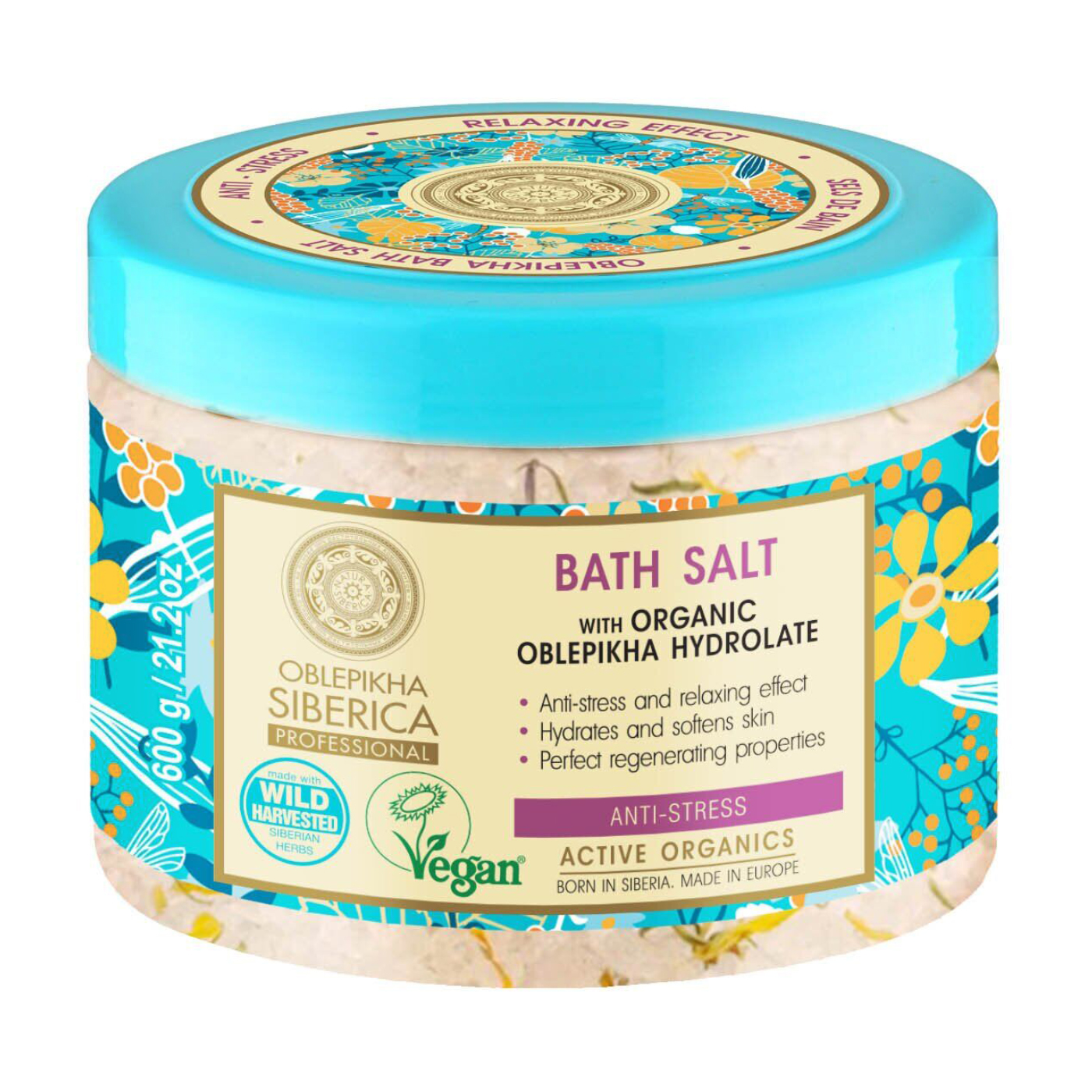 Сіль для ванни Natura Siberica Oblepikha Siberica Professional Bath Salt Антистресова, 600 г
Сіль для ванни Natura Siberica Oblepikha Siberica Professional Bath Salt Антистресова, 600 г