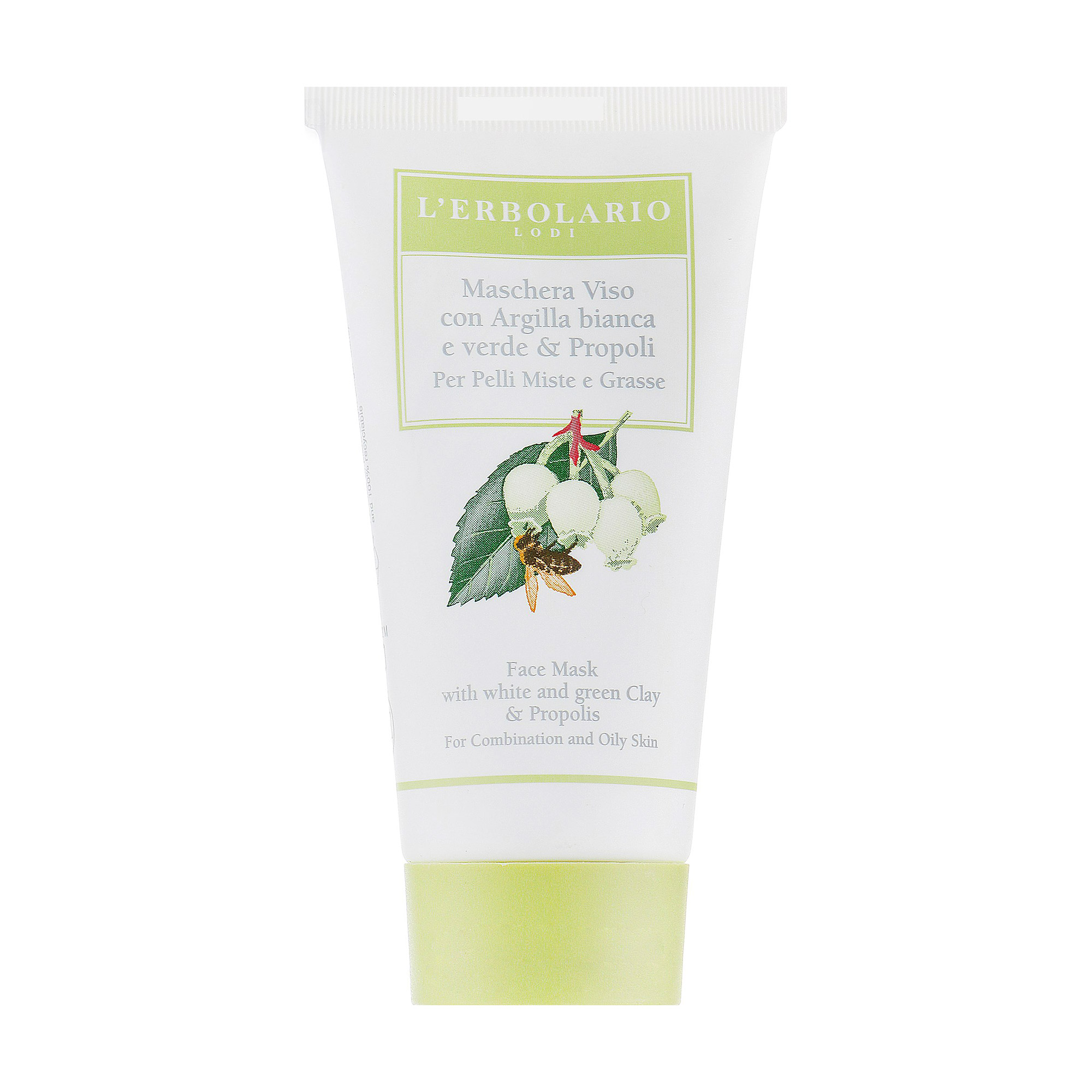 Уцінка! Маска для обличчя L'Erbolario Face Mask With White And Green Clay & Propolis на основі глини та прополісу, 50 мл
Уцінка! Маска для обличчя L'Erbolario Face Mask With White And Green Clay & Propolis на основі глини та прополісу, 50 мл