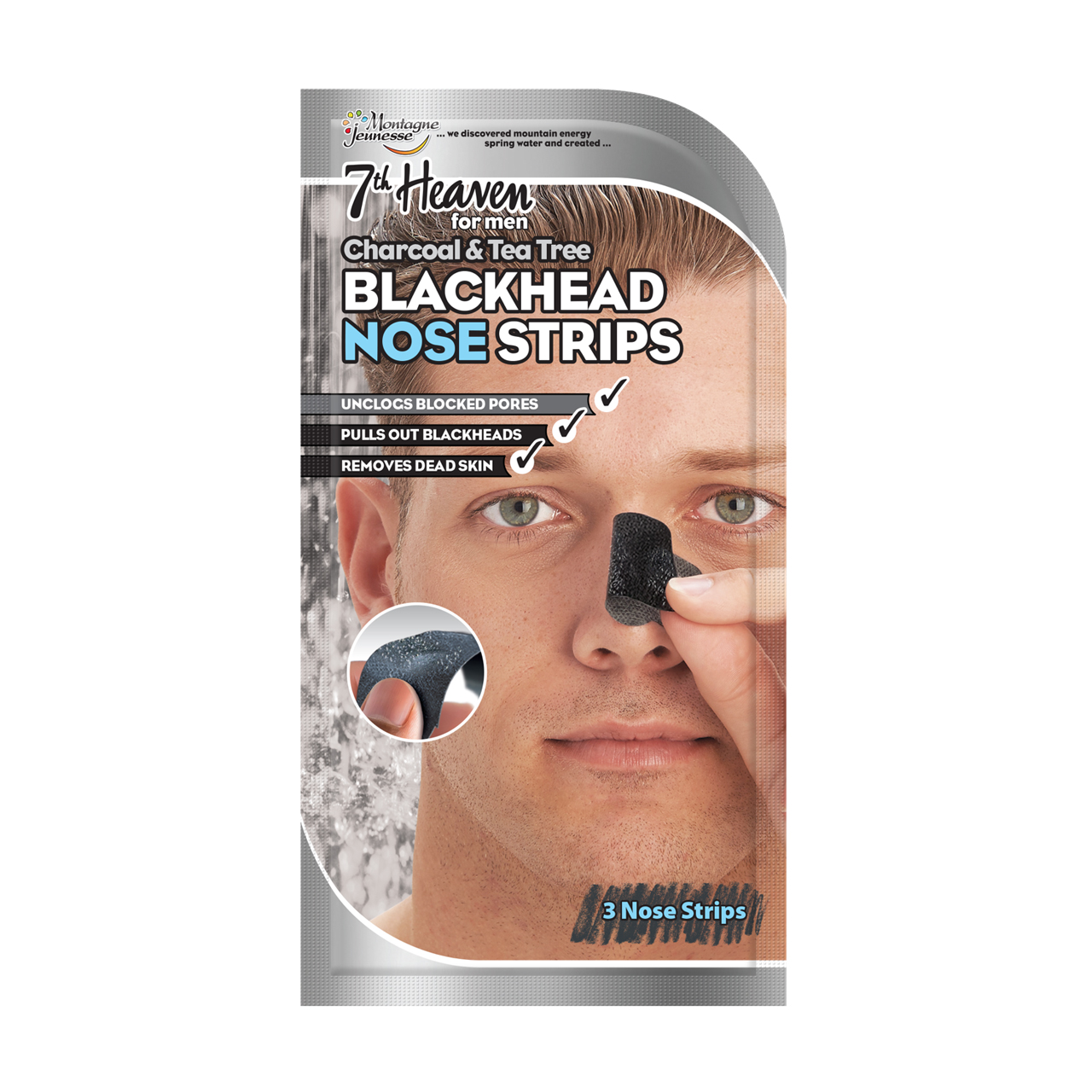 Очищувальні смужки для носа 7th Heaven for Men Charcoal & Tea Tree Blackhead Nose Strip чоловічі, 8 г
Очищувальні смужки для носа 7th Heaven for Men Charcoal & Tea Tree Blackhead Nose Strip чоловічі, 8 г