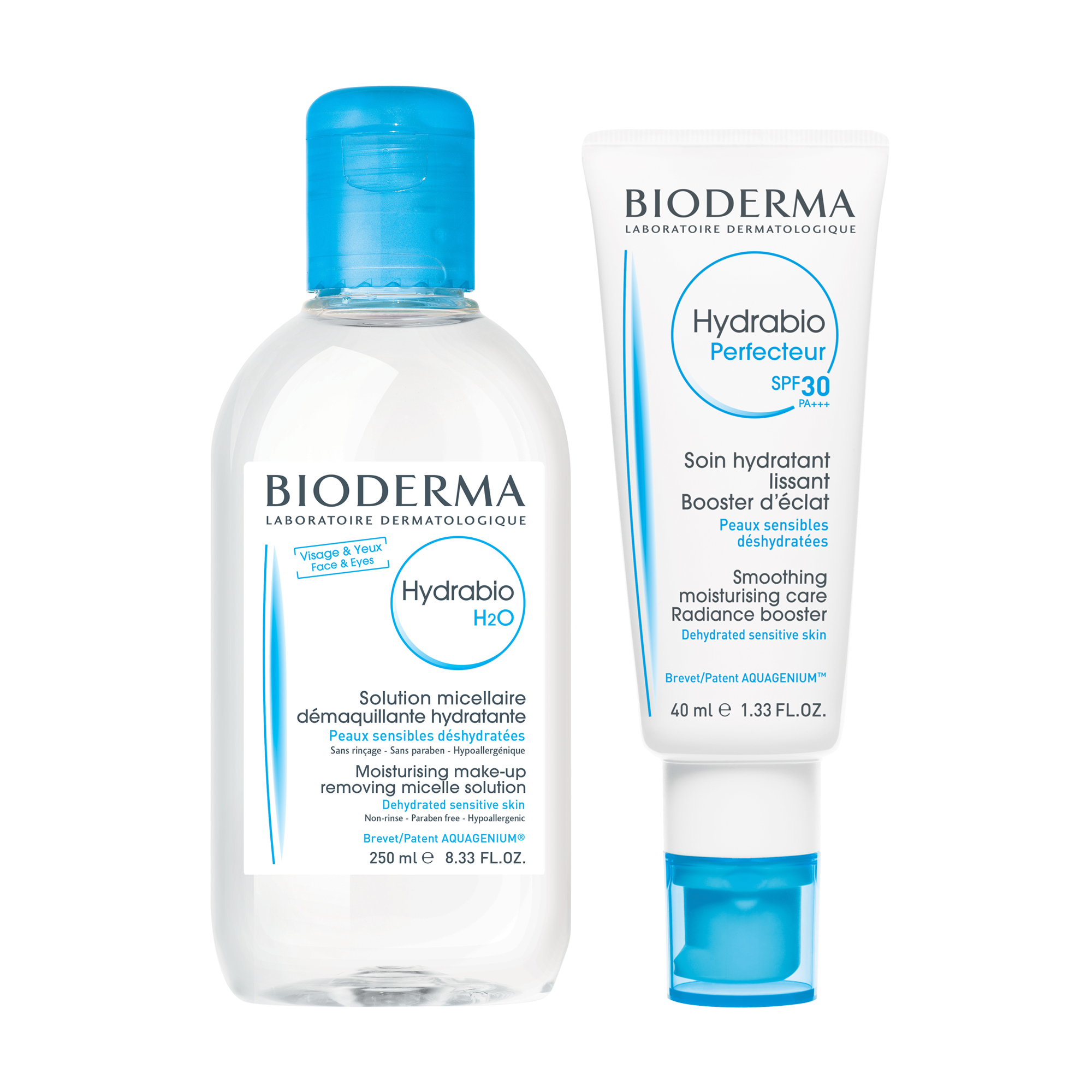 Набір Bioderma (флюїд для обличчя Hydrabio Perfecteur SPF30, 40 мл + міцелярний лосьйон для обличчя Bioderma Hydrabio, 250 мл)
Набір Bioderma (флюїд для обличчя Hydrabio Perfecteur SPF30, 40 мл + міцелярний лосьйон для обличчя Bioderma Hydrabio, 250 мл)