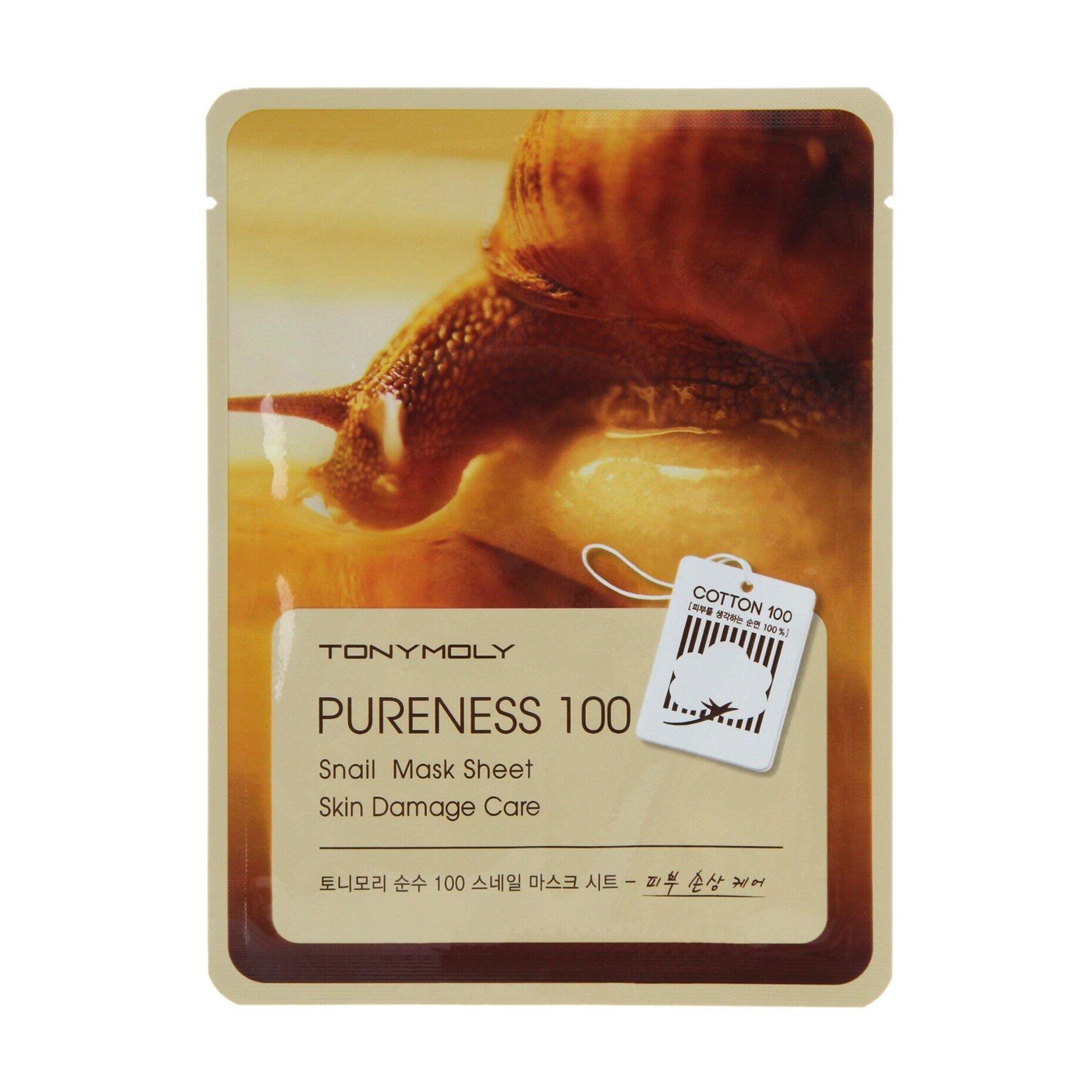 Тканинна маска для обличчя Tony Moly Pureness 100 Snail Mask Sheet з муцином равлика, 21 мл
Тканинна маска для обличчя Tony Moly Pureness 100 Snail Mask Sheet з муцином равлика, 21 мл
