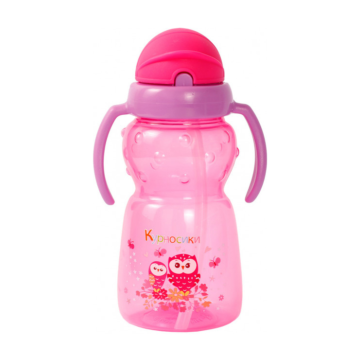 Поїлка-непроливайка Курносики з ручками та силіконовою соломинкою, від 9 місяців, рожева, 300 мл (7024)
Поїлка-непроливайка Курносики з ручками та силіконовою соломинкою, від 9 місяців, рожева, 300 мл (7024)