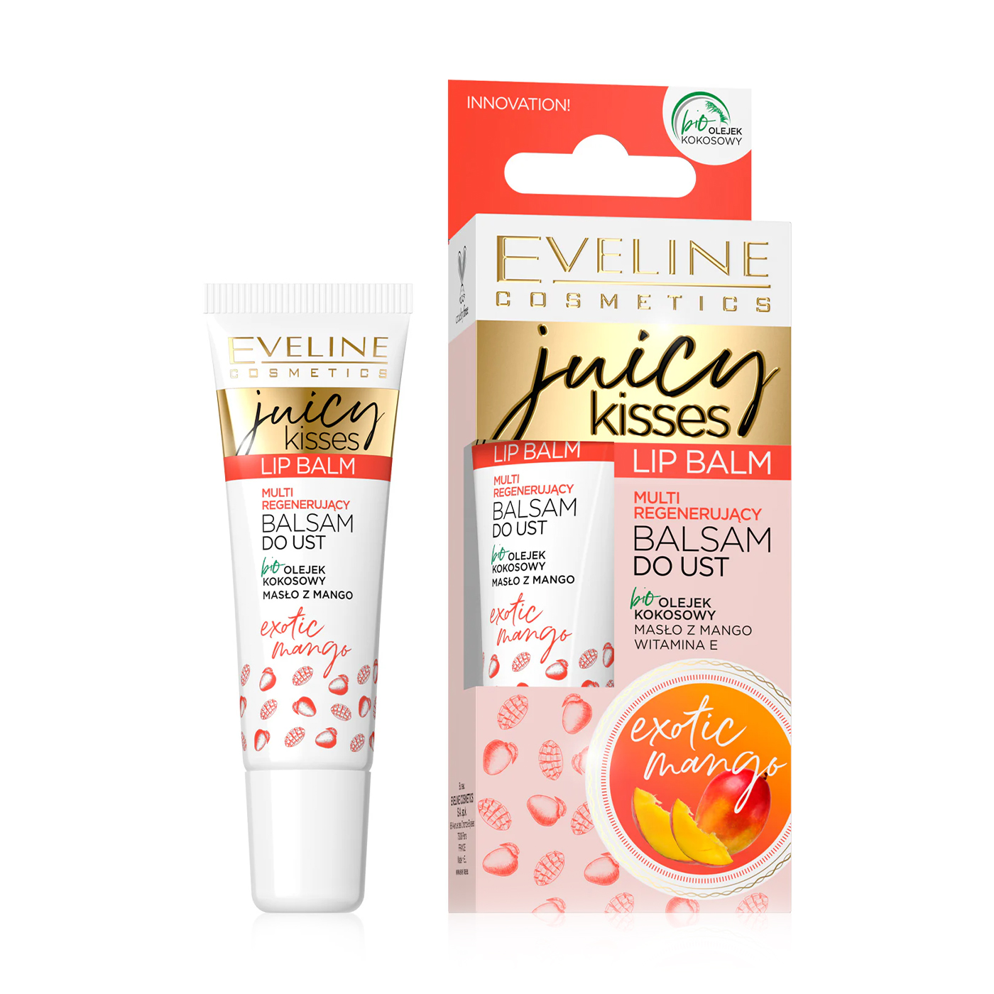 Уцінка! Бальзам для губ Eveline Cosmetics Juicy Kisses Exotic Mango Lip Balm Екзотичне манго, 12 мл
Уцінка! Бальзам для губ Eveline Cosmetics Juicy Kisses Exotic Mango Lip Balm Екзотичне манго, 12 мл