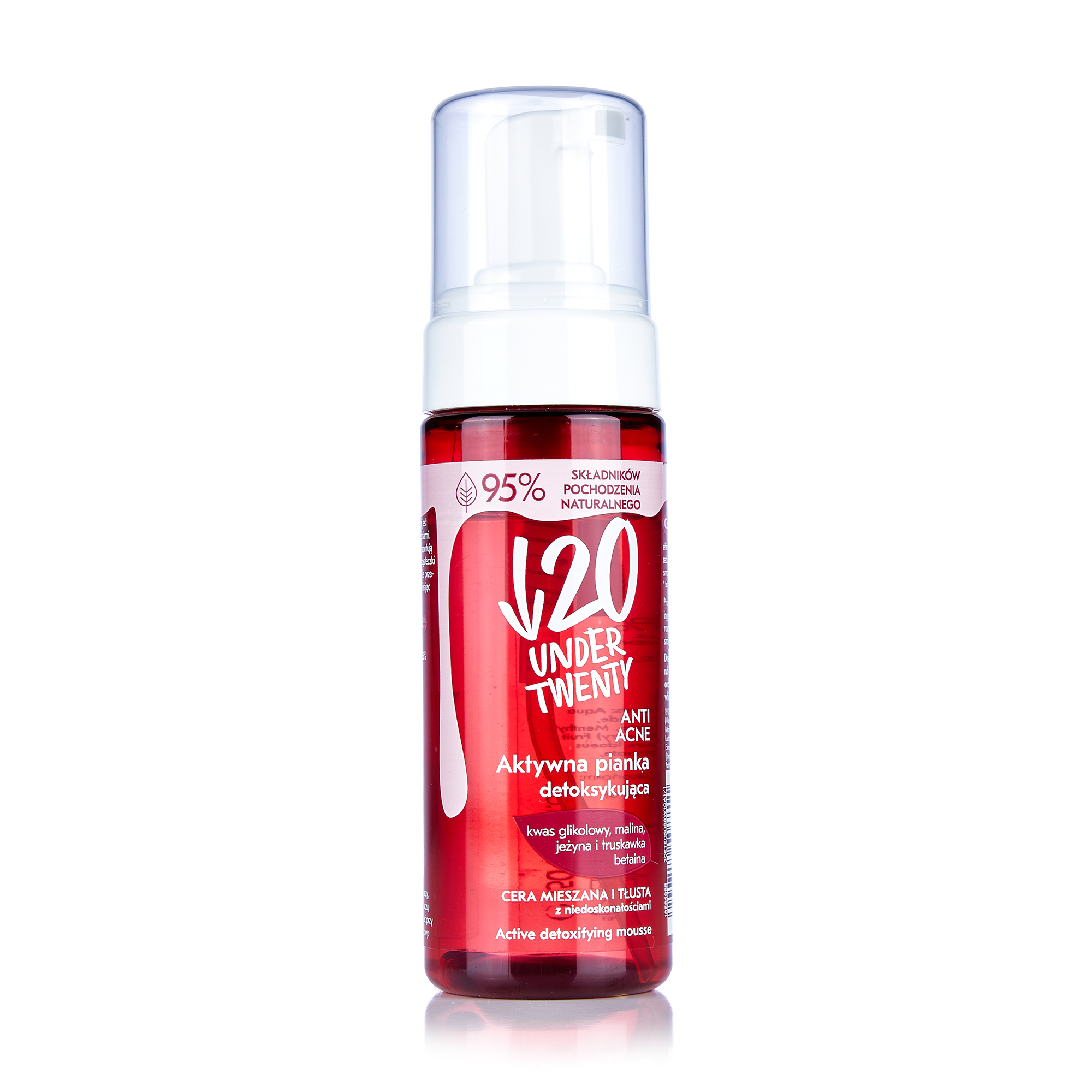 Активна мус пінка для вмивання Under Twenty Anti Acne! Active Detoxifying Foam з ефектом детоксу, 150 мл
Активна мус пінка для вмивання Under Twenty Anti Acne! Active Detoxifying Foam з ефектом детоксу, 150 мл