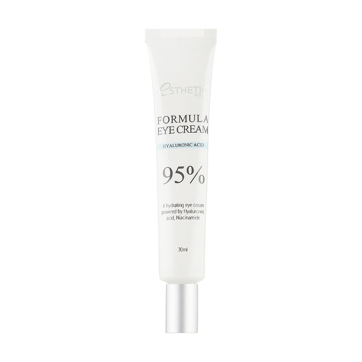 Зволожувальний крем для шкіри навколо очей Esthetic House Formula Eye Cream Hyaluronic Acid 95% з гіалуроновою кислотою та ніацинамідом, 30 мл
Зволожувальний крем для шкіри навколо очей Esthetic House Formula Eye Cream Hyaluronic Acid 95% з гіалуроновою кислотою та ніацинамідом, 30 мл