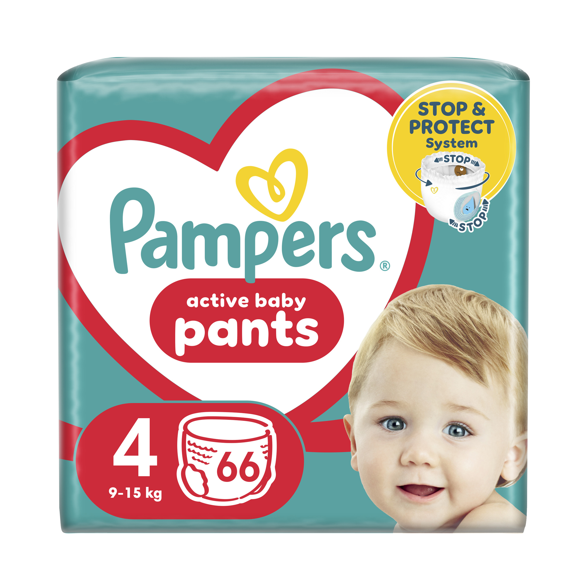 Підгузки-трусики Pampers Active Baby Pants розмір 4 (9-15 кг), 66 шт
Підгузки-трусики Pampers Active Baby Pants розмір 4 (9-15 кг), 66 шт