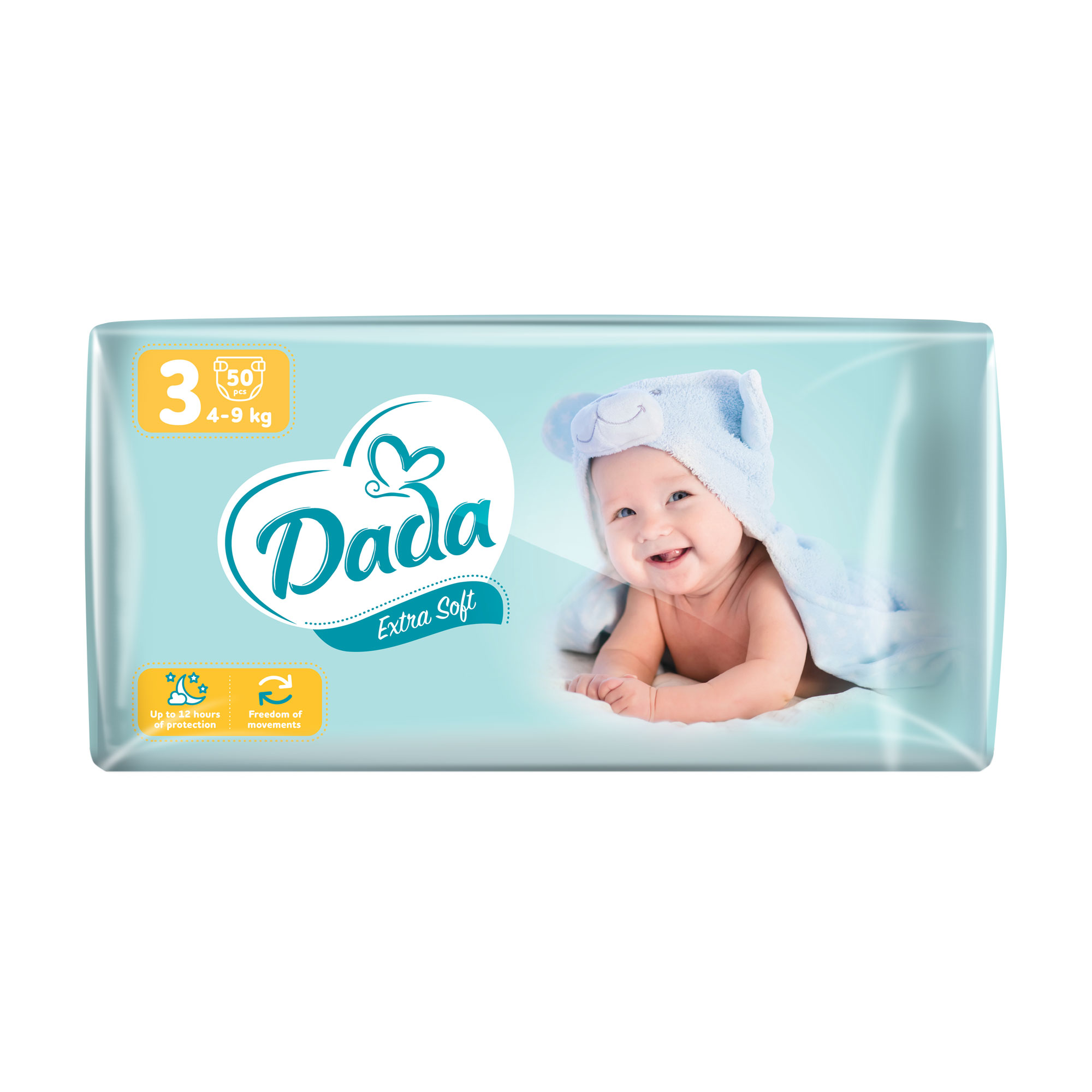 Підгузки Dada Extra Soft Midi розмір 3 (4-9 кг), 50 шт
Підгузки Dada Extra Soft Midi розмір 3 (4-9 кг), 50 шт