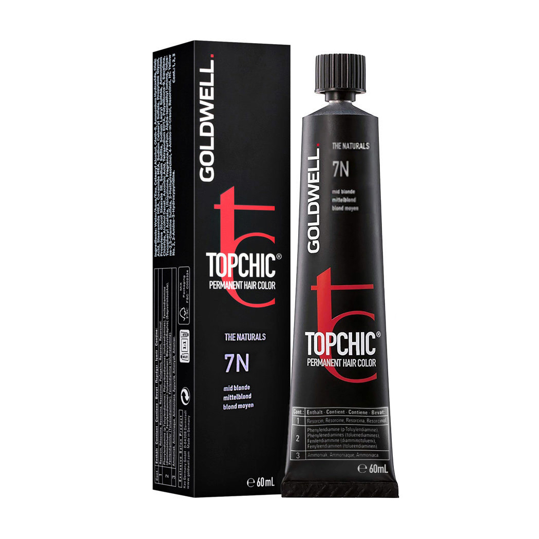 Стійка професійна фарба для волосся Goldwell Topchic Permanent Hair Color 7N Mid Blonde, 60 мл
Стійка професійна фарба для волосся Goldwell Topchic Permanent Hair Color 7N Mid Blonde, 60 мл