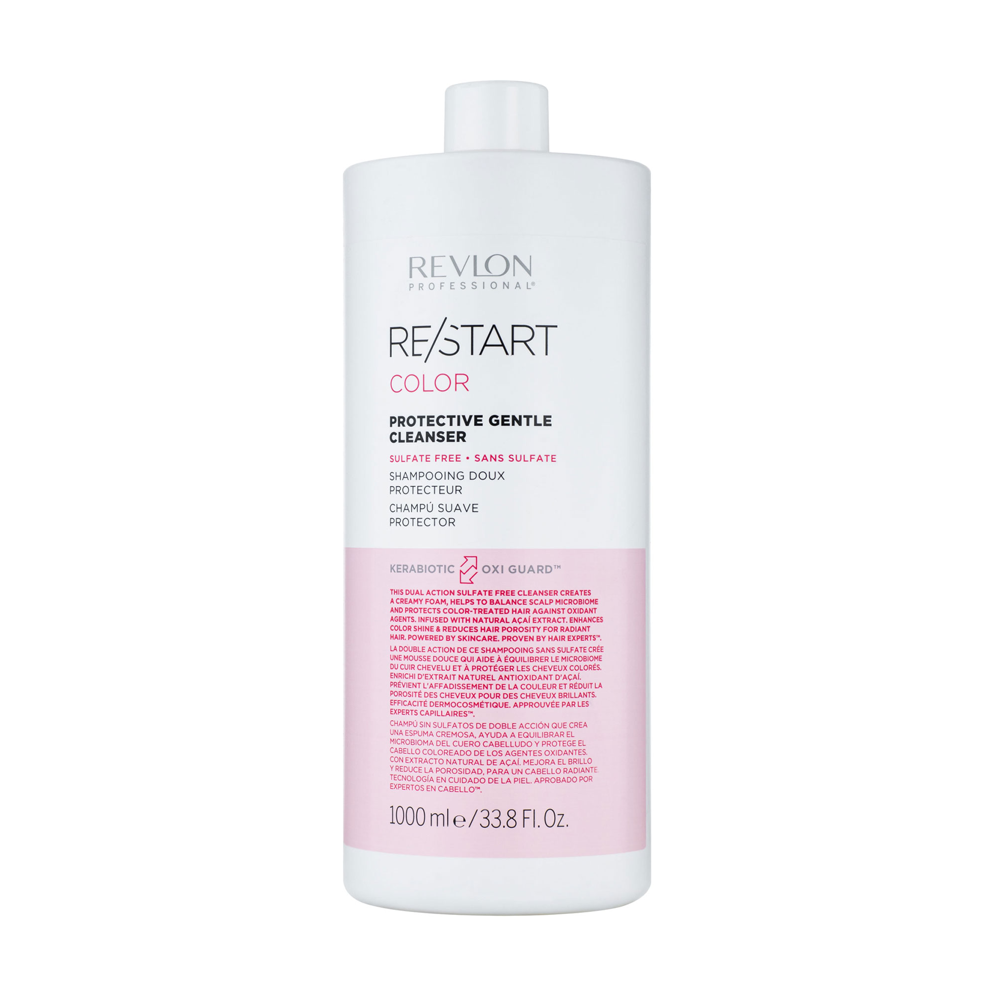 Безсульфатний шампунь для фарбованого волосся Revlon Professional Restart Color Protective Gentle Cleanser 
Безсульфатний шампунь для фарбованого волосся Revlon Professional Restart Color Protective Gentle Cleanser