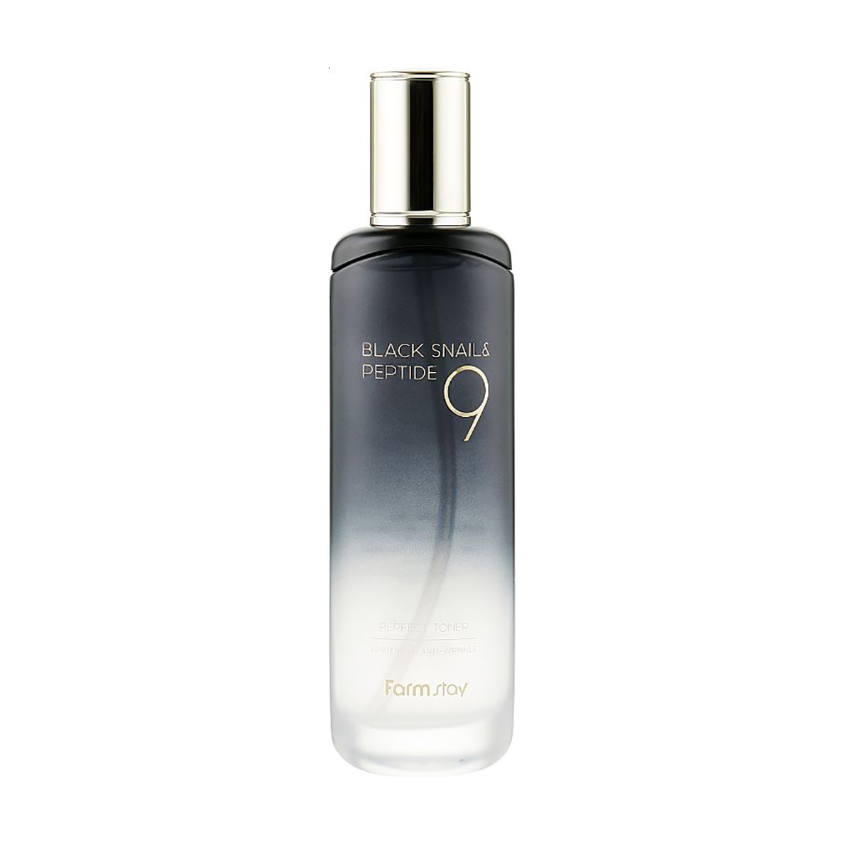 Уцінка! Омолоджувальний тонер для обличчя FarmStay Black Snail & Peptide 9 Perfect Toner з муцином чорного равлика та пептидами, 120 мл
Уцінка! Омолоджувальний тонер для обличчя FarmStay Black Snail & Peptide 9 Perfect Toner з муцином чорного равлика та пептидами, 120 мл