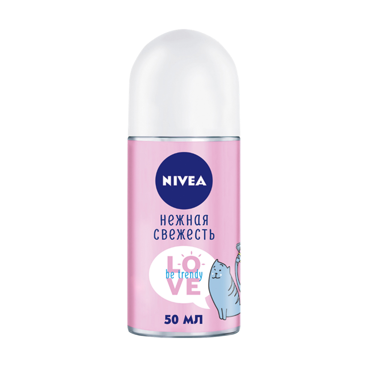 Кульковий антиперспірант для дівчаток-підлітків NIVEA Love Be Trendy 24 H Ніжна свіжість, 0% спирту, 50 мл
Кульковий антиперспірант для дівчаток-підлітків NIVEA Love Be Trendy 24 H Ніжна свіжість, 0% спирту, 50 мл