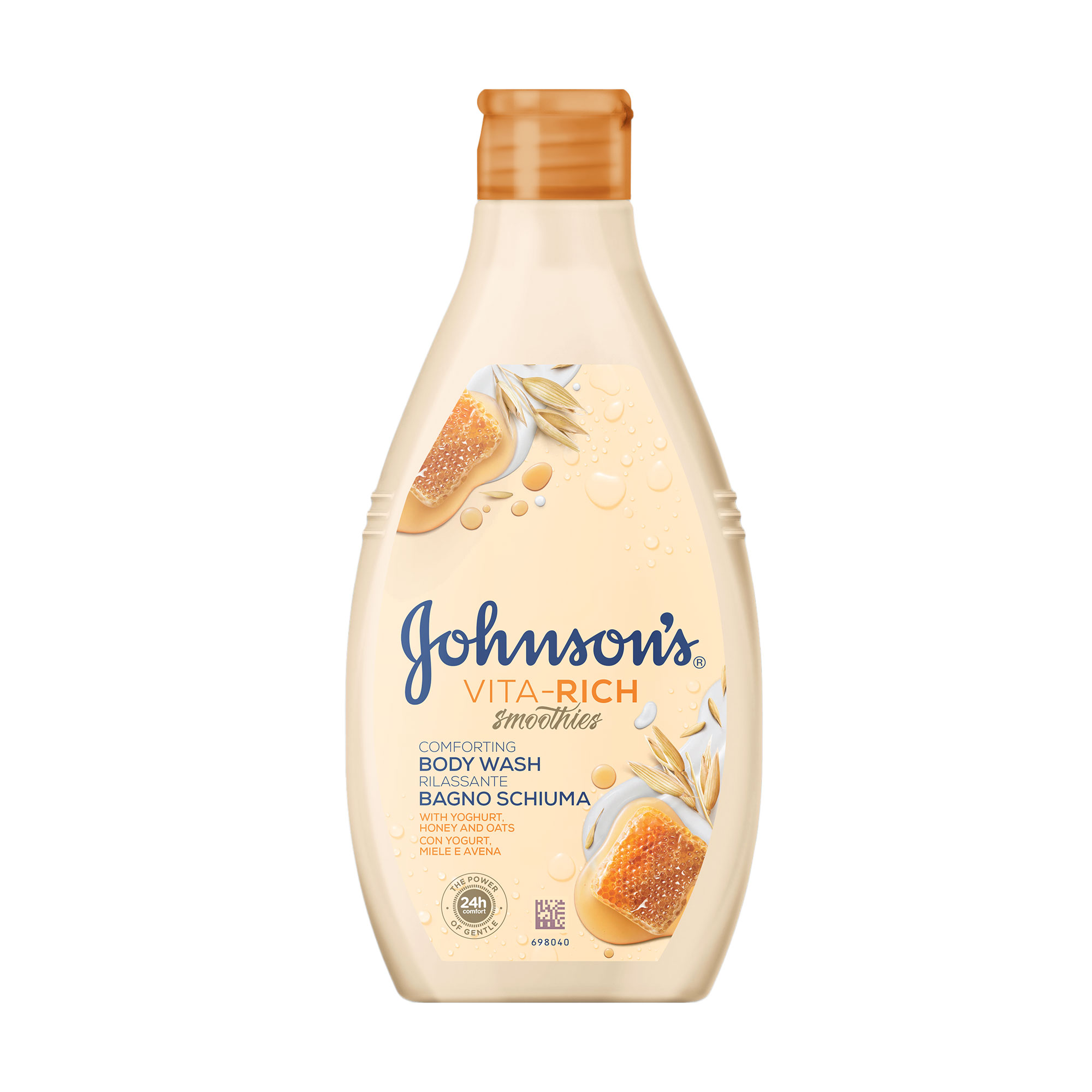 Доглядовий гель для душу JOHNSON'S Vita-Rich Body Wash, з йогуртом, вівсом та медом, 750 мл
Доглядовий гель для душу JOHNSON'S Vita-Rich Body Wash, з йогуртом, вівсом та медом, 750 мл