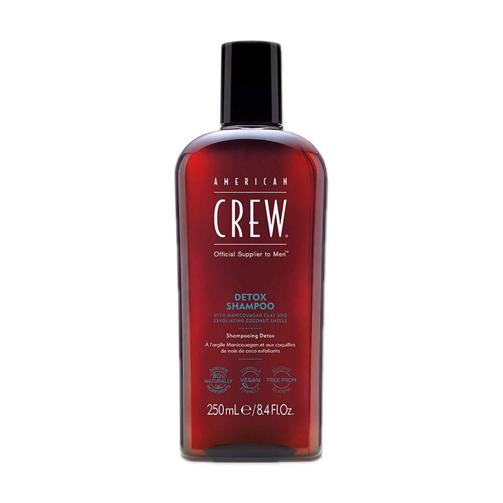 Чоловічий очищувальний шампунь з пілінгом для волосся American Crew Detox Shampoo, 250 мл
Чоловічий очищувальний шампунь з пілінгом для волосся American Crew Detox Shampoo, 250 мл