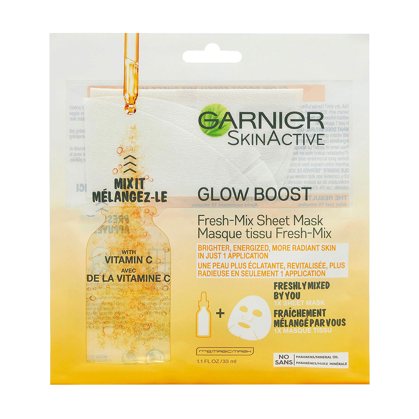 Подарунок! Тканинная маска для шкіри обличчя Garnier Skin Naturals Фреш-мікс, збагаченна вітаміном С, 33 г
Подарунок! Тканинная маска для шкіри обличчя Garnier Skin Naturals Фреш-мікс, збагаченна вітаміном С, 33 г