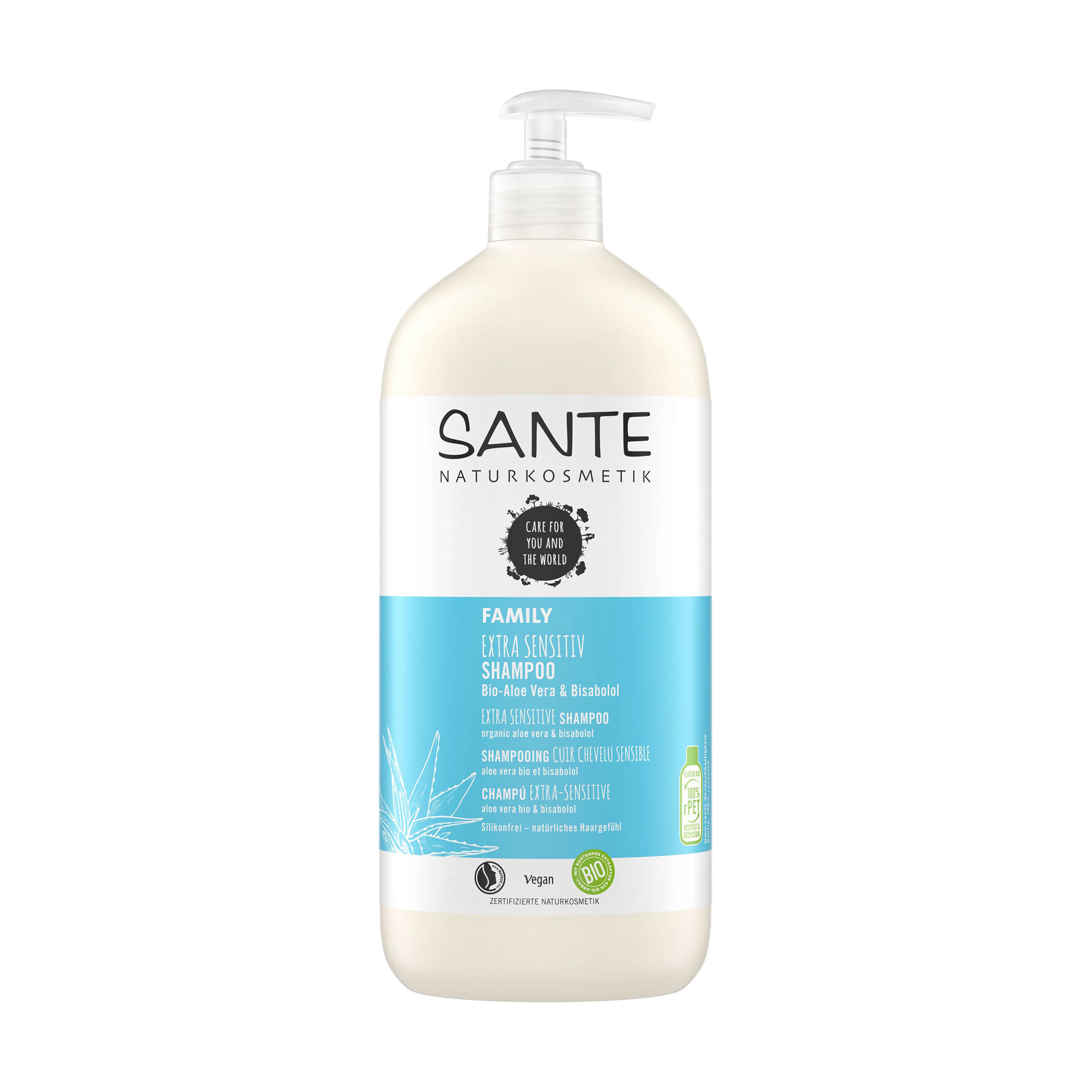 Біошампунь для всієї родини Sante Family Extra Sensitive Shampoo Алое вера та бісаболол, для чутливої шкіри голови, 950 мл
Біошампунь для всієї родини Sante Family Extra Sensitive Shampoo Алое вера та бісаболол, для чутливої шкіри голови, 950 мл