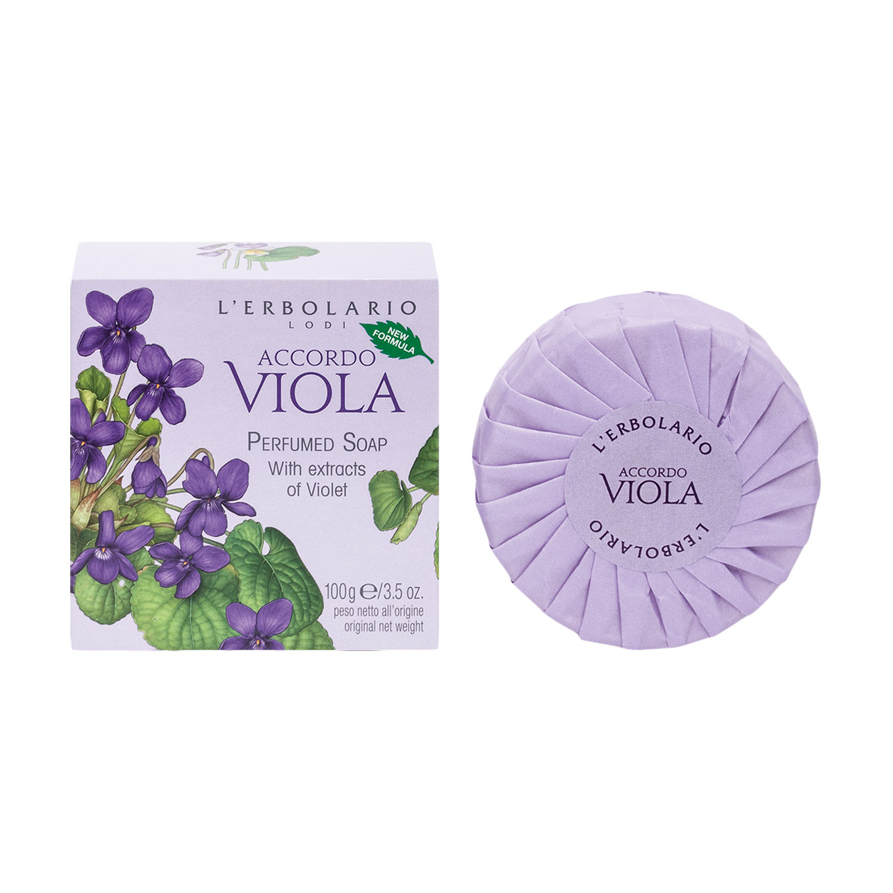 Уцінка! Ароматизоване мило L'Erbolario Accordo Viola Фіалка, 100 г
Уцінка! Ароматизоване мило L'Erbolario Accordo Viola Фіалка, 100 г