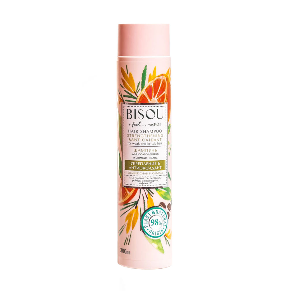 Шампунь Bisou Hair Shampoo Strengthening & Antioxidant Зміцнення та антиоксидант, для ослабленого та ламкого волосся, 300 мл
Шампунь Bisou Hair Shampoo Strengthening & Antioxidant Зміцнення та антиоксидант, для ослабленого та ламкого волосся, 300 мл