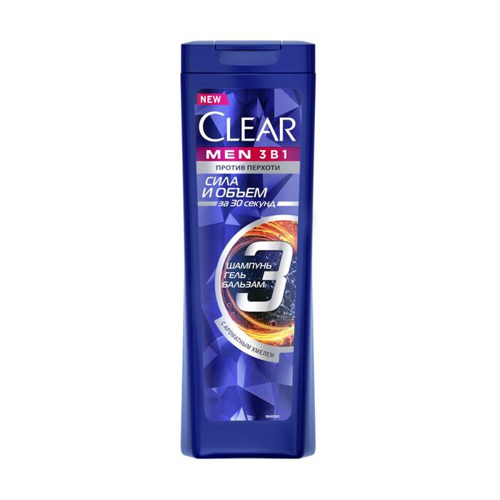 Чоловічий шампунь, бальзам-ополіскувач та гель для душу Clear Men 3 в 1 Cила та об'єм, 400 мл
Чоловічий шампунь, бальзам-ополіскувач та гель для душу Clear Men 3 в 1 Cила та об'єм, 400 мл